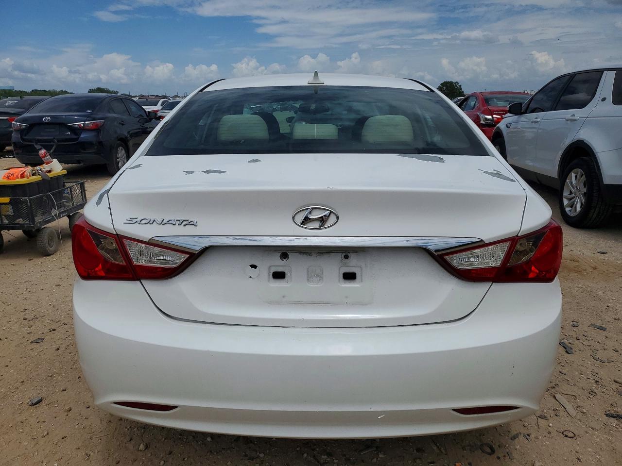 2013 Hyundai Sonata Gls White vin: 5NPEB4AC4DH779265