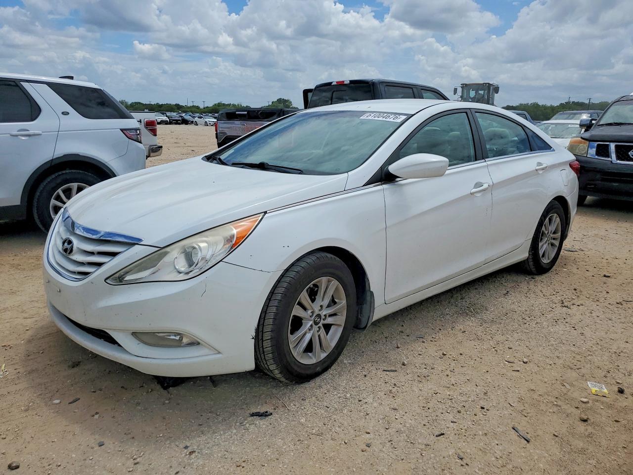 2013 Hyundai Sonata Gls White vin: 5NPEB4AC4DH779265