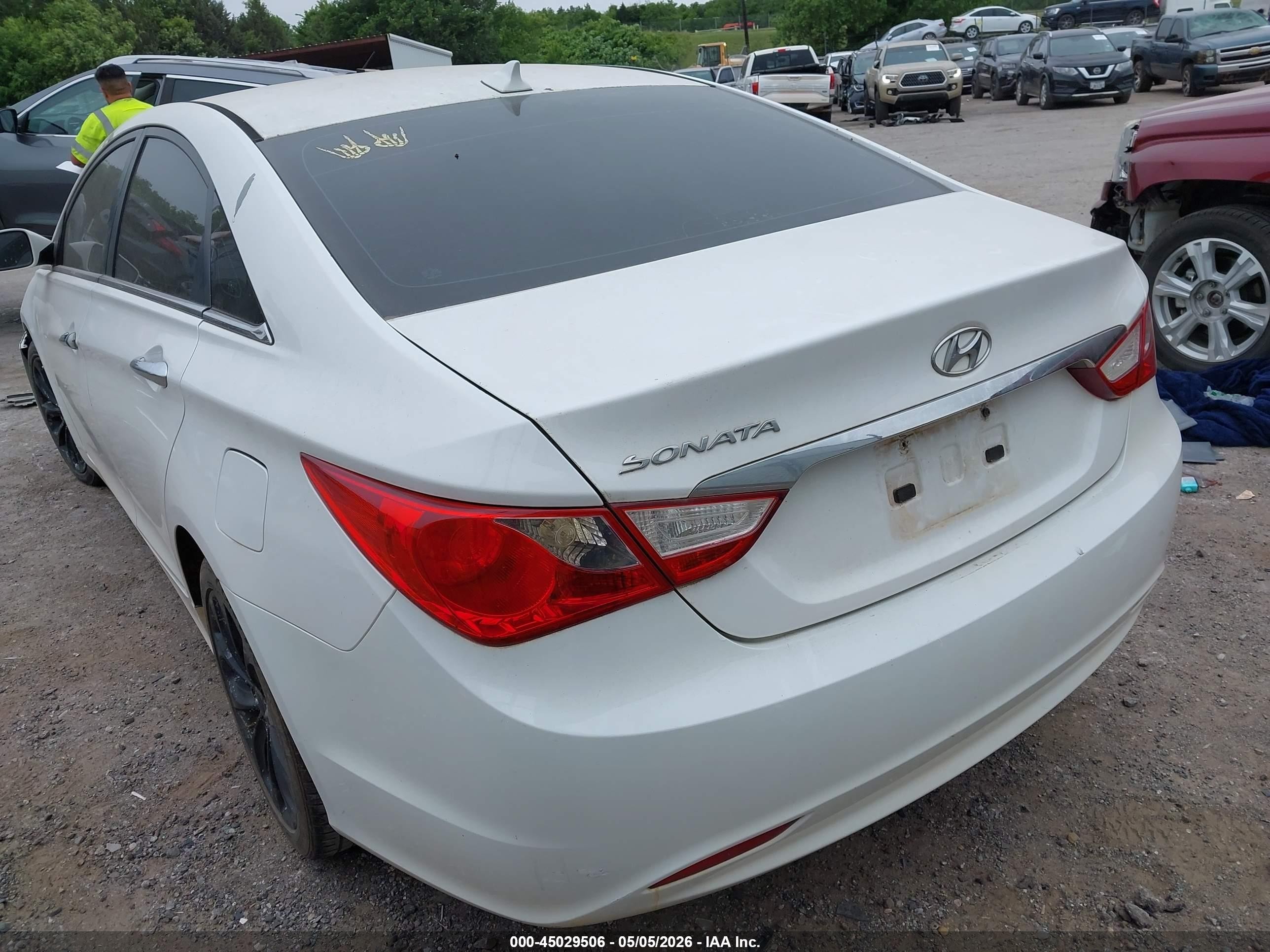 2013 Hyundai Sonata Gls White vin: 5NPEB4AC4DH781825