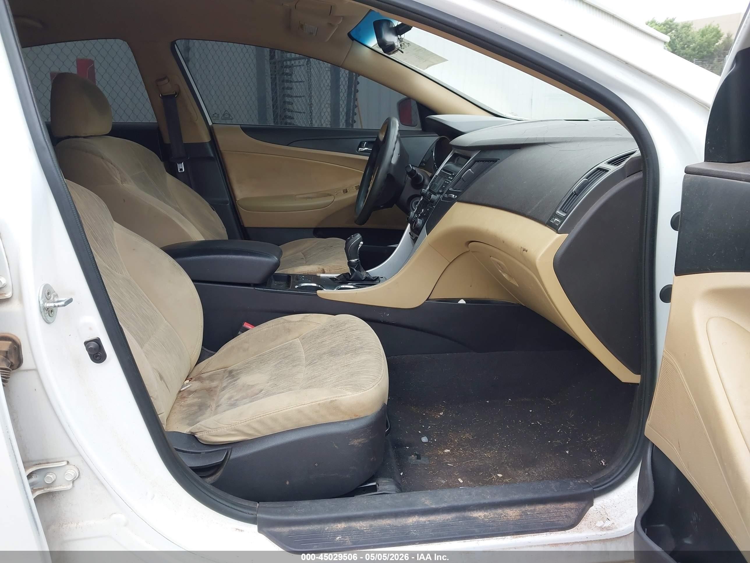 2013 Hyundai Sonata Gls White vin: 5NPEB4AC4DH781825