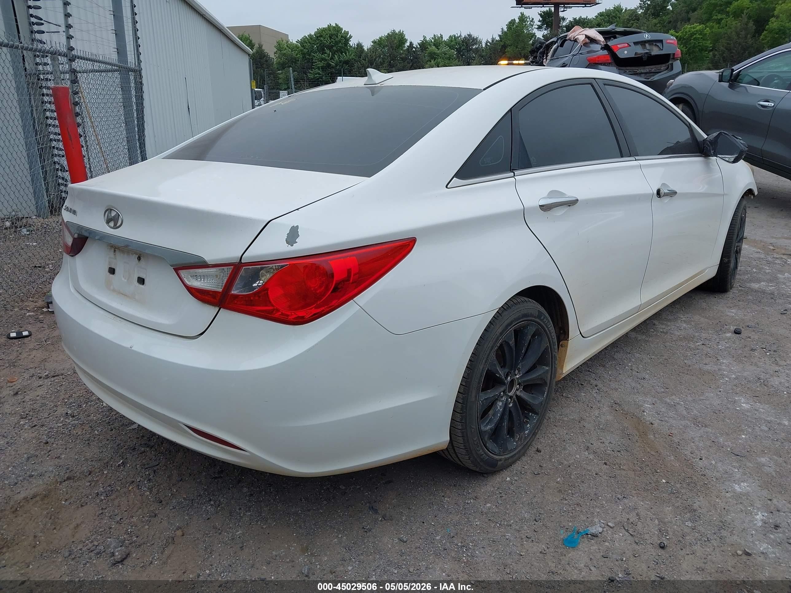 2013 Hyundai Sonata Gls White vin: 5NPEB4AC4DH781825
