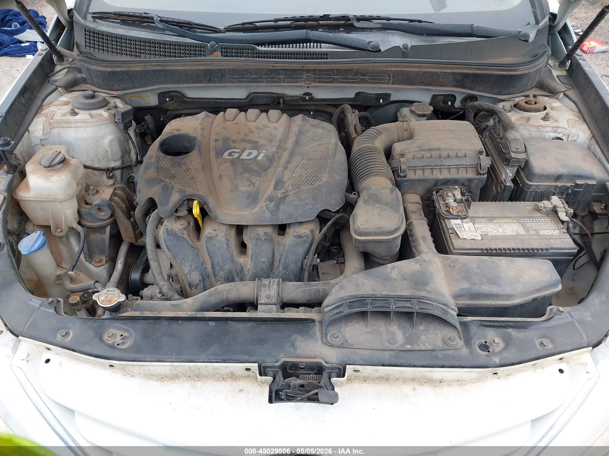 2013 Hyundai Sonata Gls White vin: 5NPEB4AC4DH781825