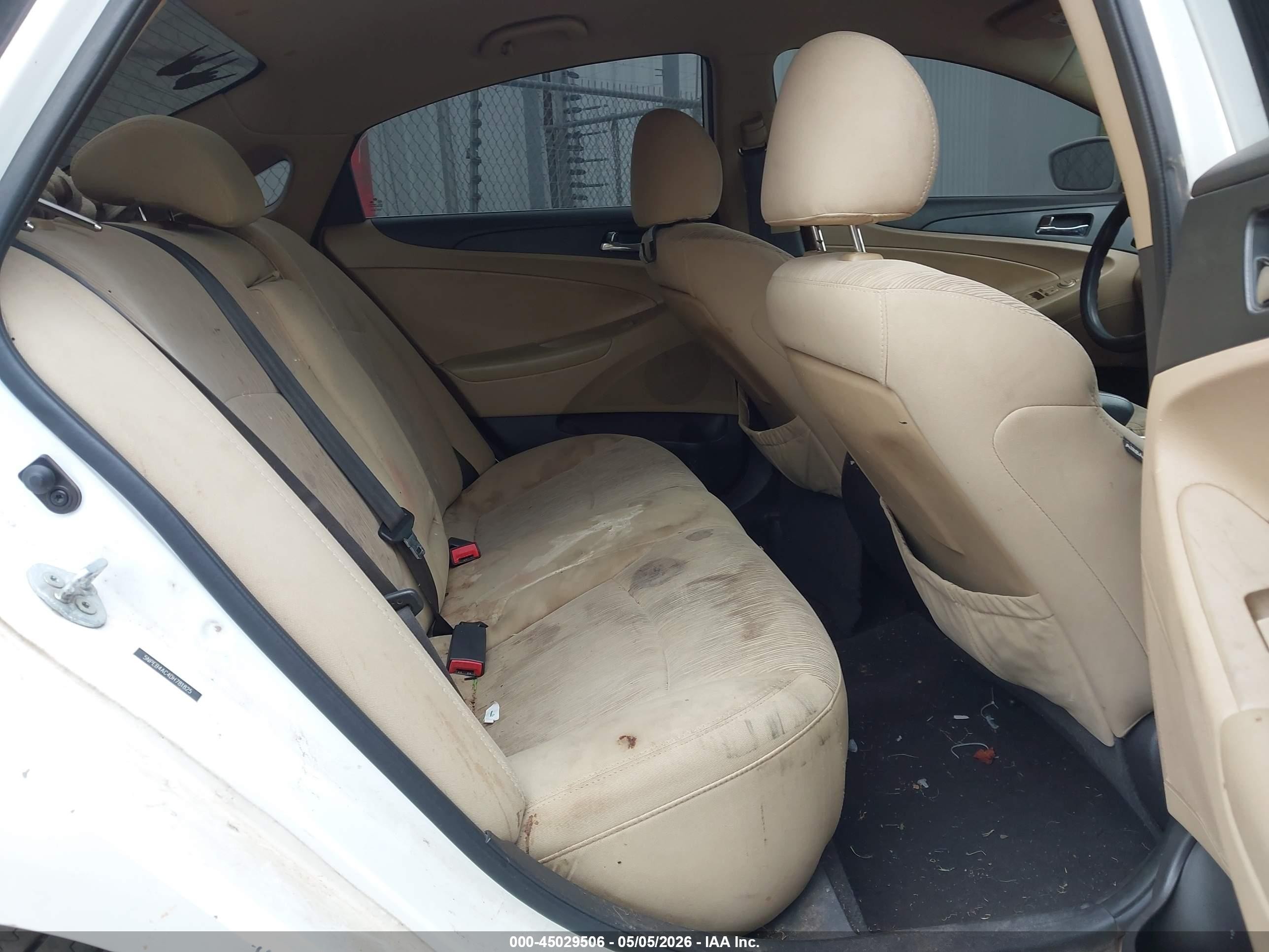 2013 Hyundai Sonata Gls White vin: 5NPEB4AC4DH781825