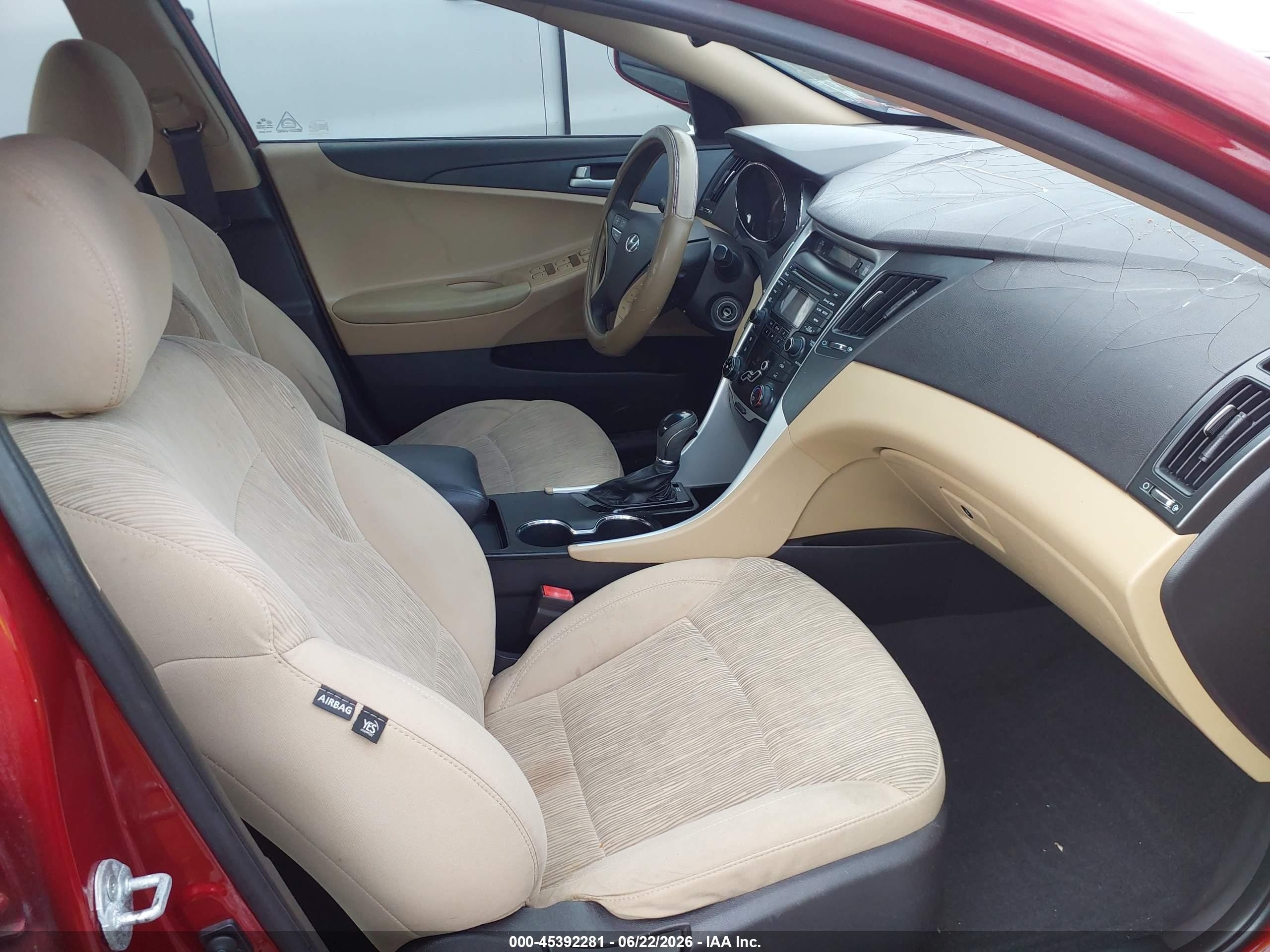 2013 Hyundai Sonata Gls Red vin: 5NPEB4AC4DH796521