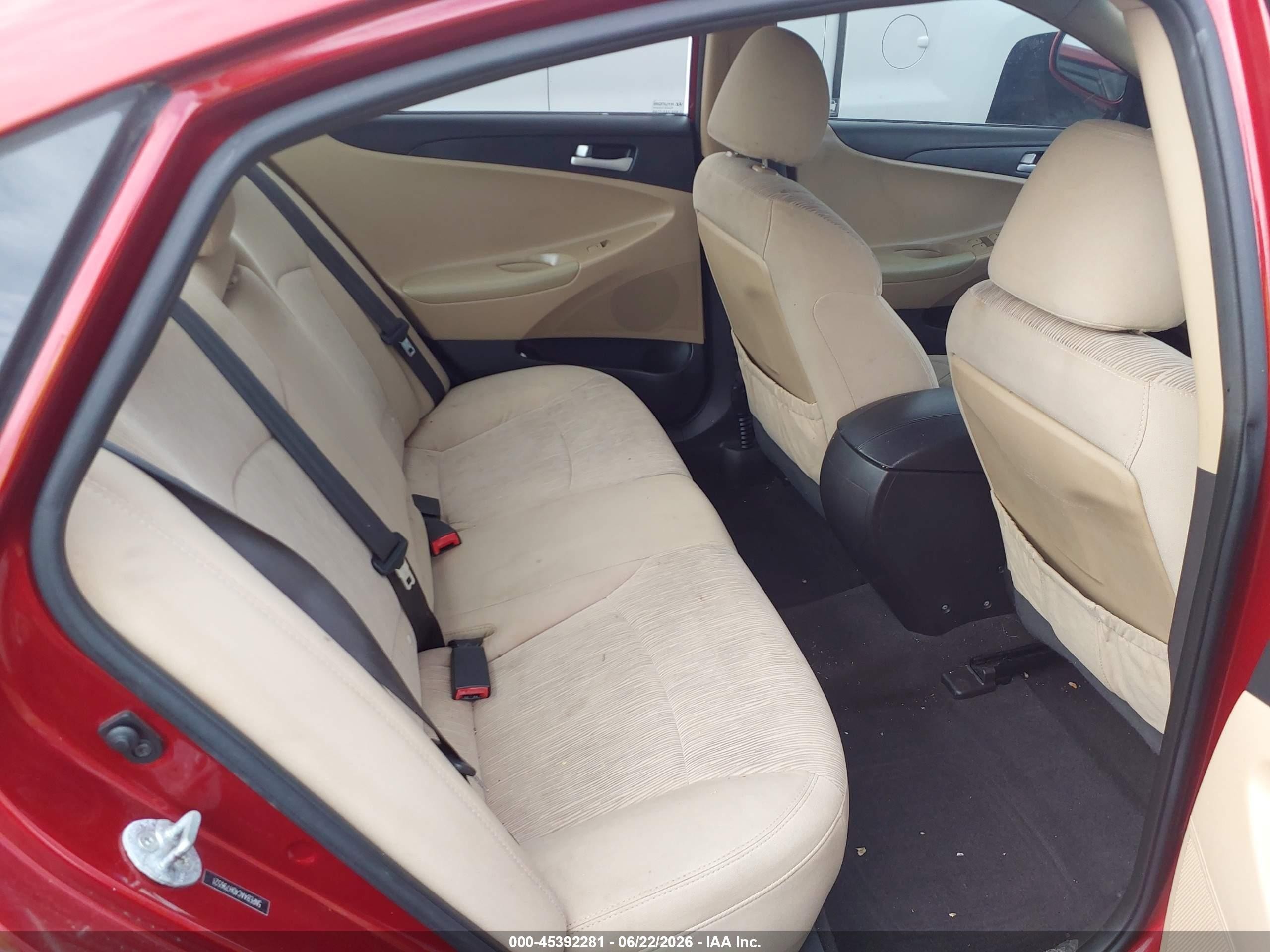 2013 Hyundai Sonata Gls Red vin: 5NPEB4AC4DH796521