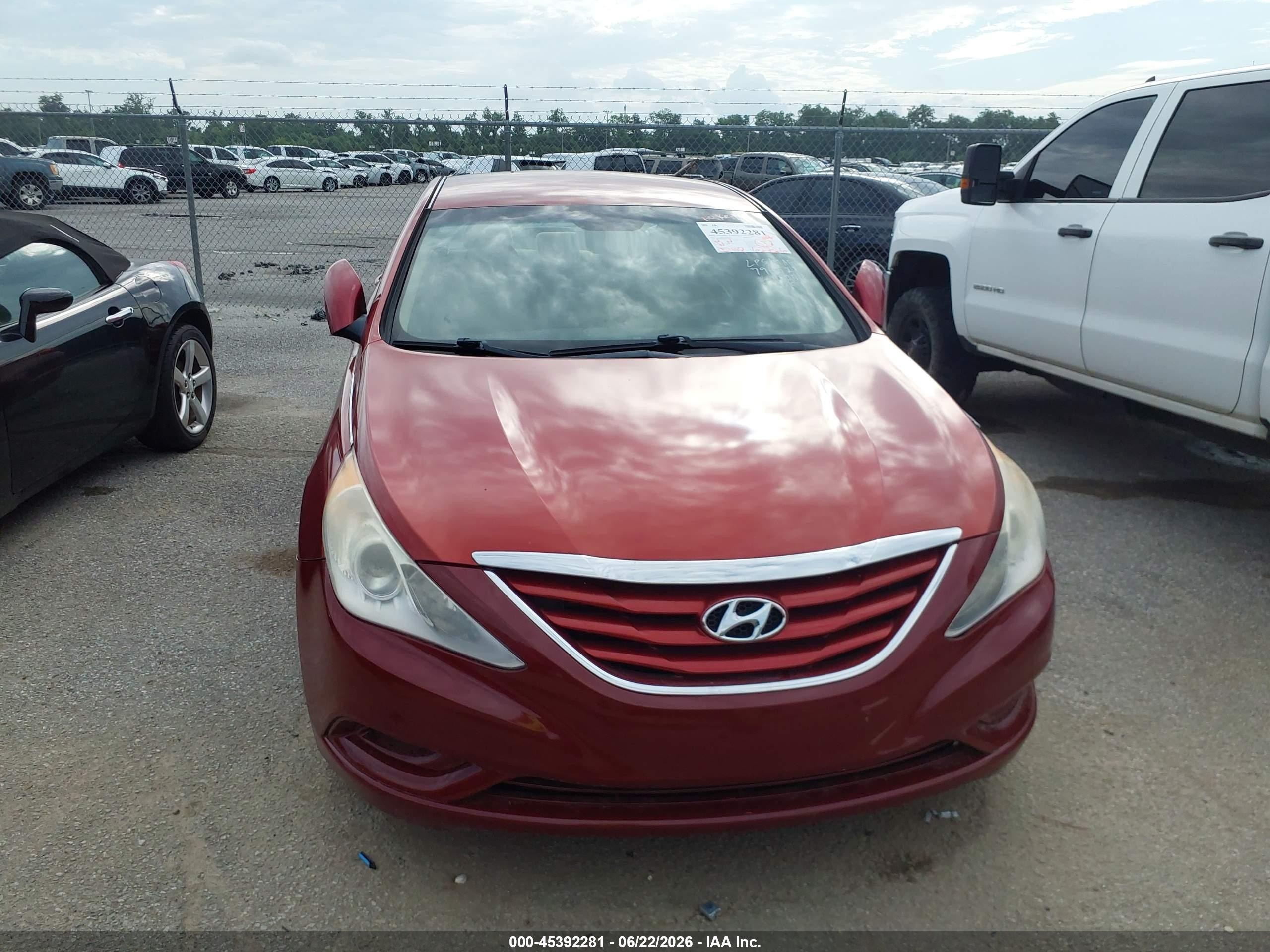 2013 Hyundai Sonata Gls Red vin: 5NPEB4AC4DH796521
