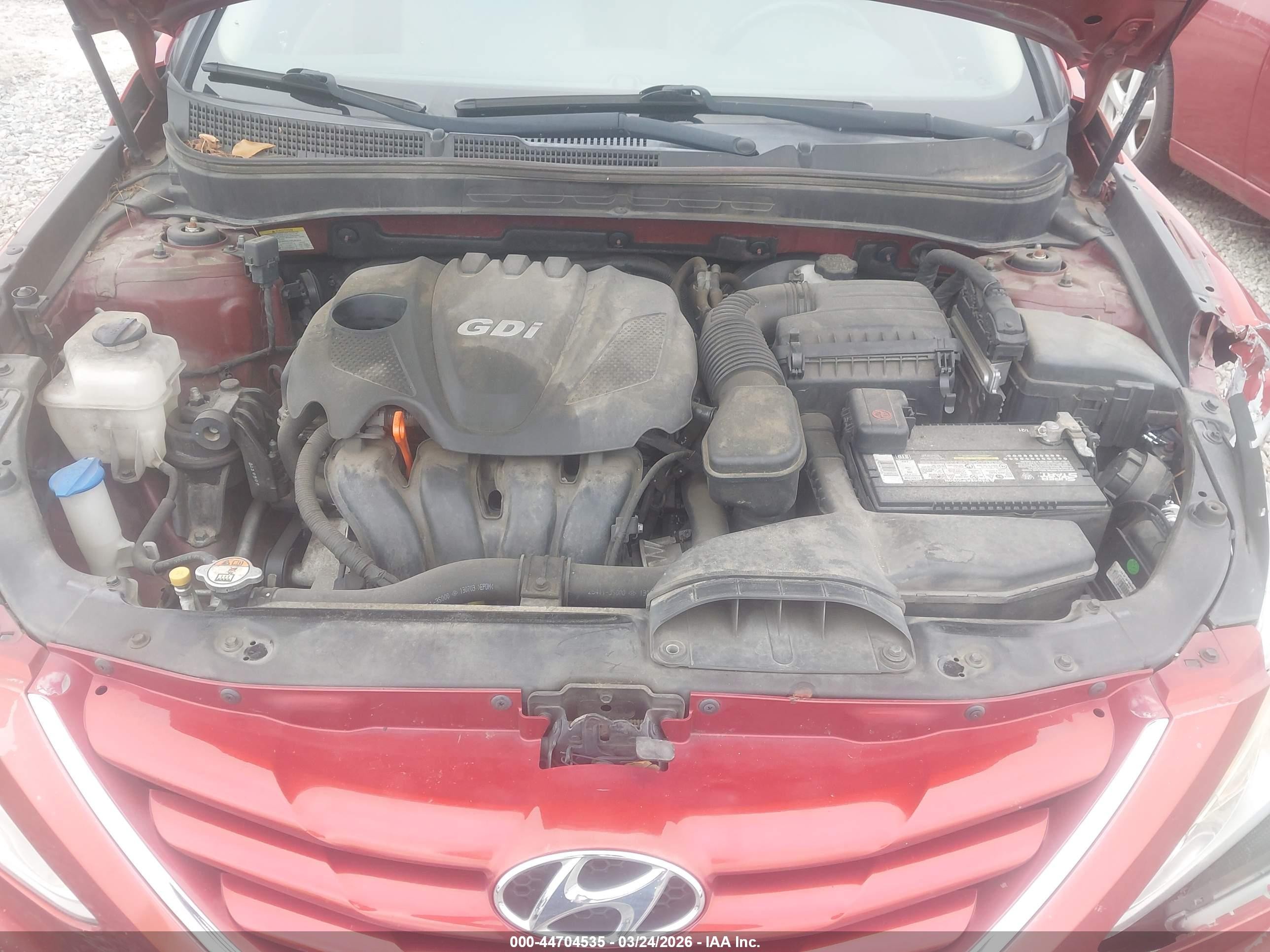 2013 Hyundai Sonata Gls Red vin: 5NPEB4AC4DH799192