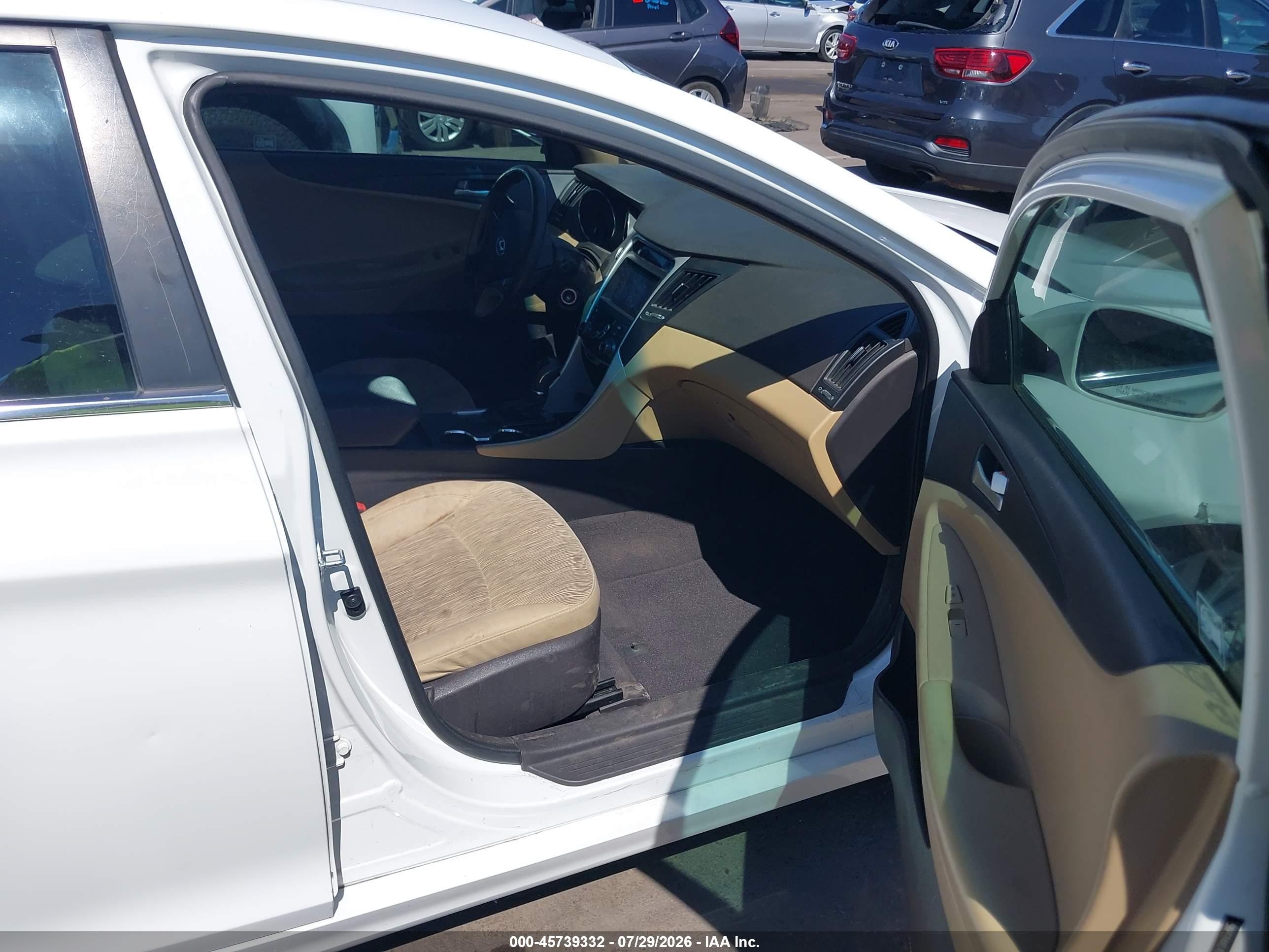 2013 Hyundai Sonata Gls White vin: 5NPEB4AC4DH801815
