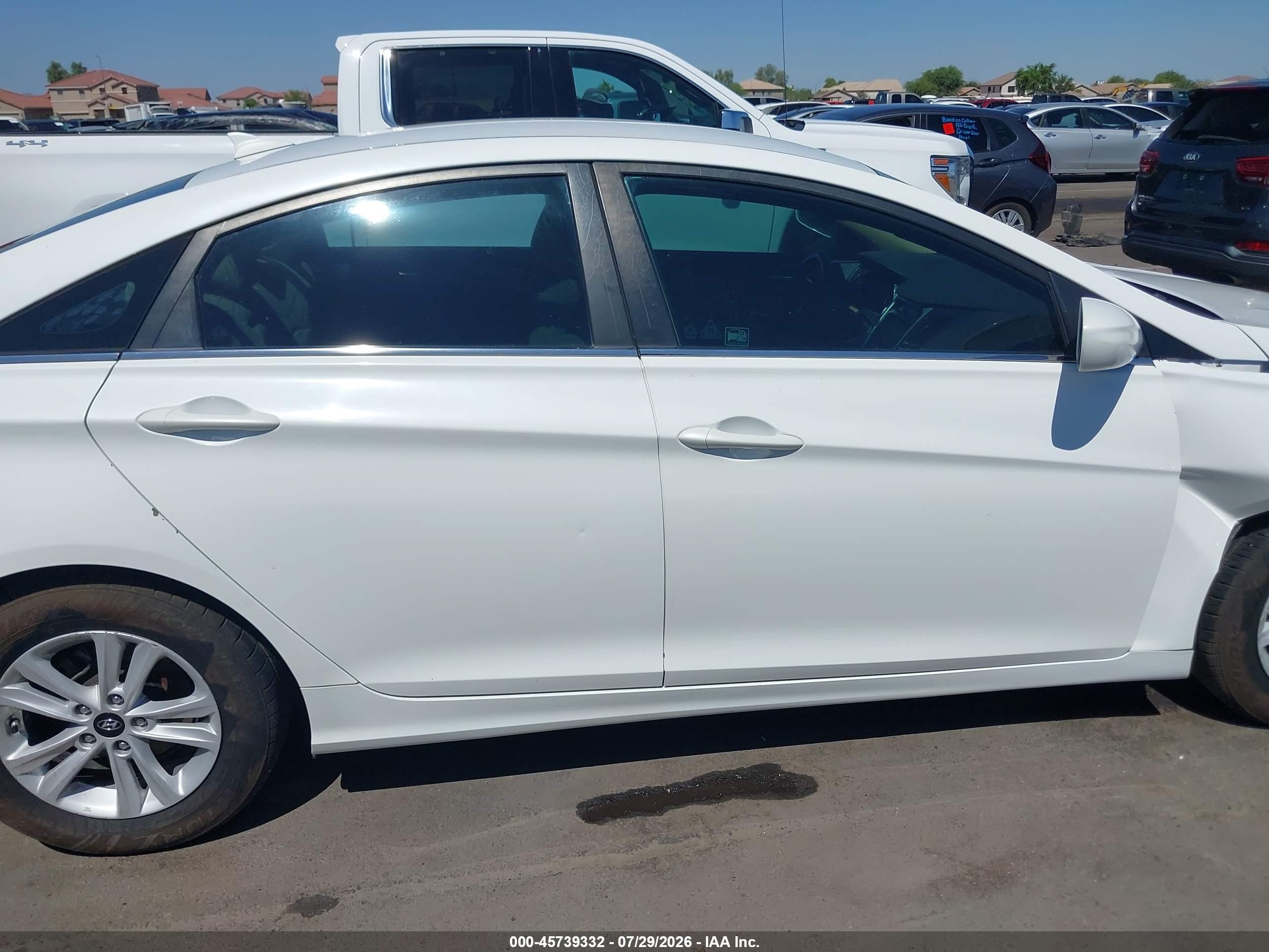2013 Hyundai Sonata Gls White vin: 5NPEB4AC4DH801815