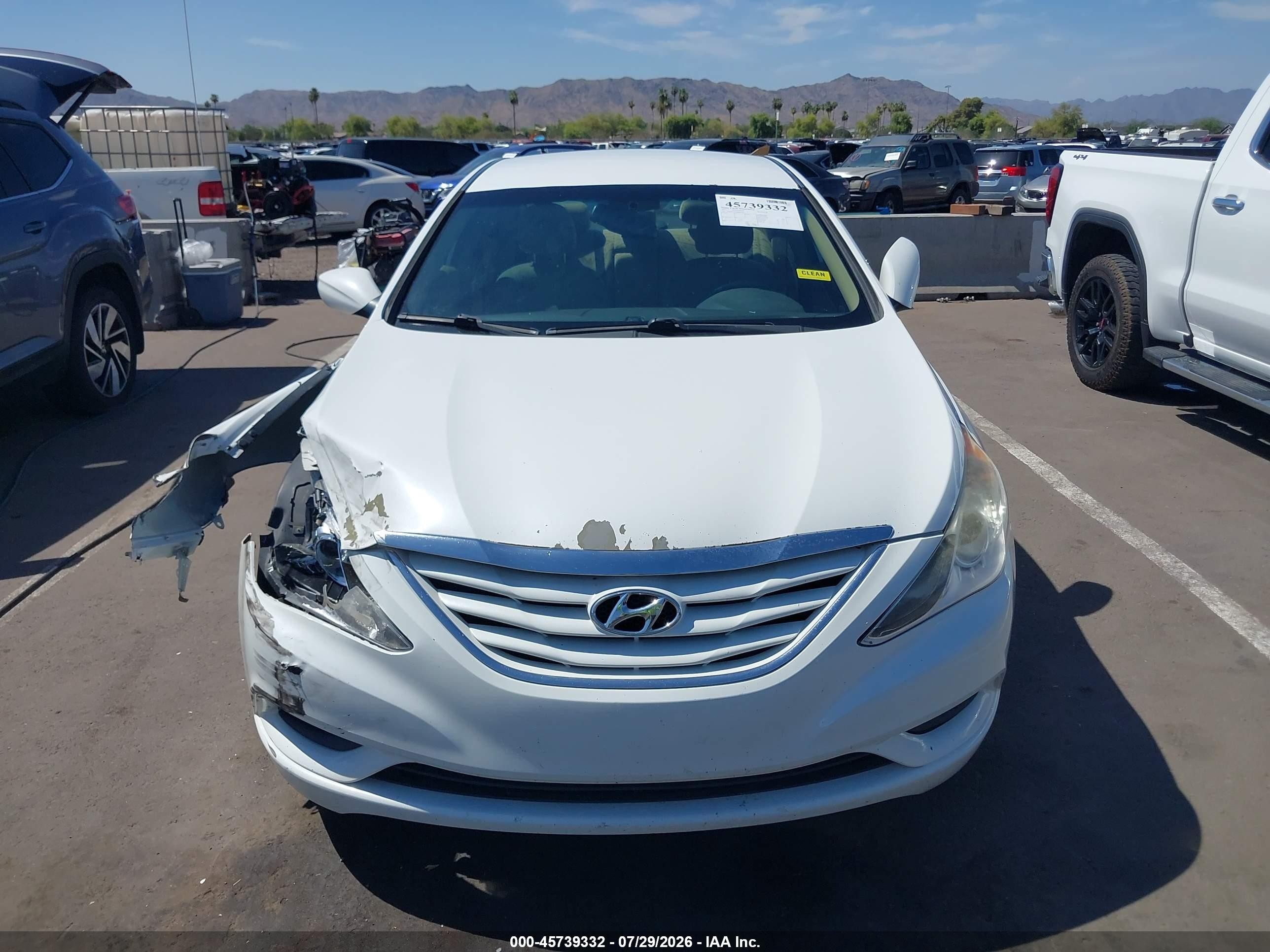 2013 Hyundai Sonata Gls White vin: 5NPEB4AC4DH801815