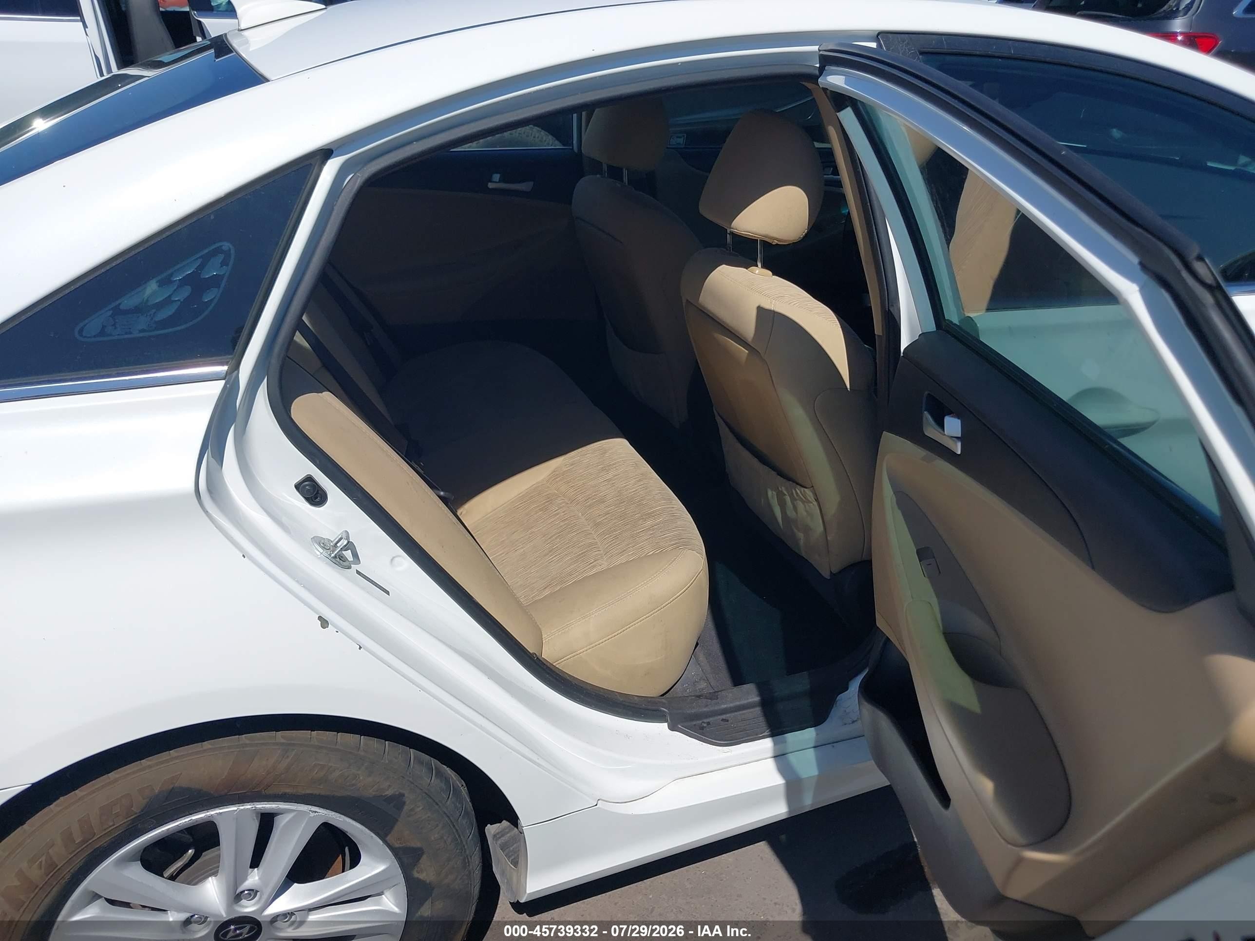 2013 Hyundai Sonata Gls White vin: 5NPEB4AC4DH801815
