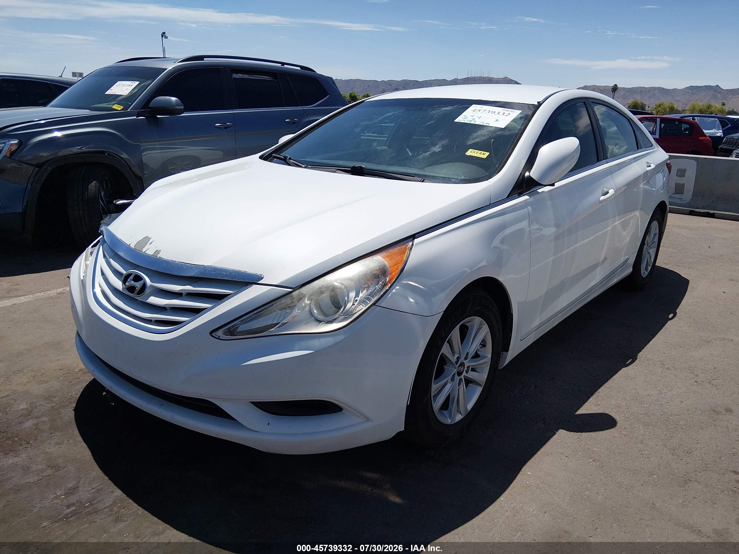 2013 Hyundai Sonata Gls White vin: 5NPEB4AC4DH801815