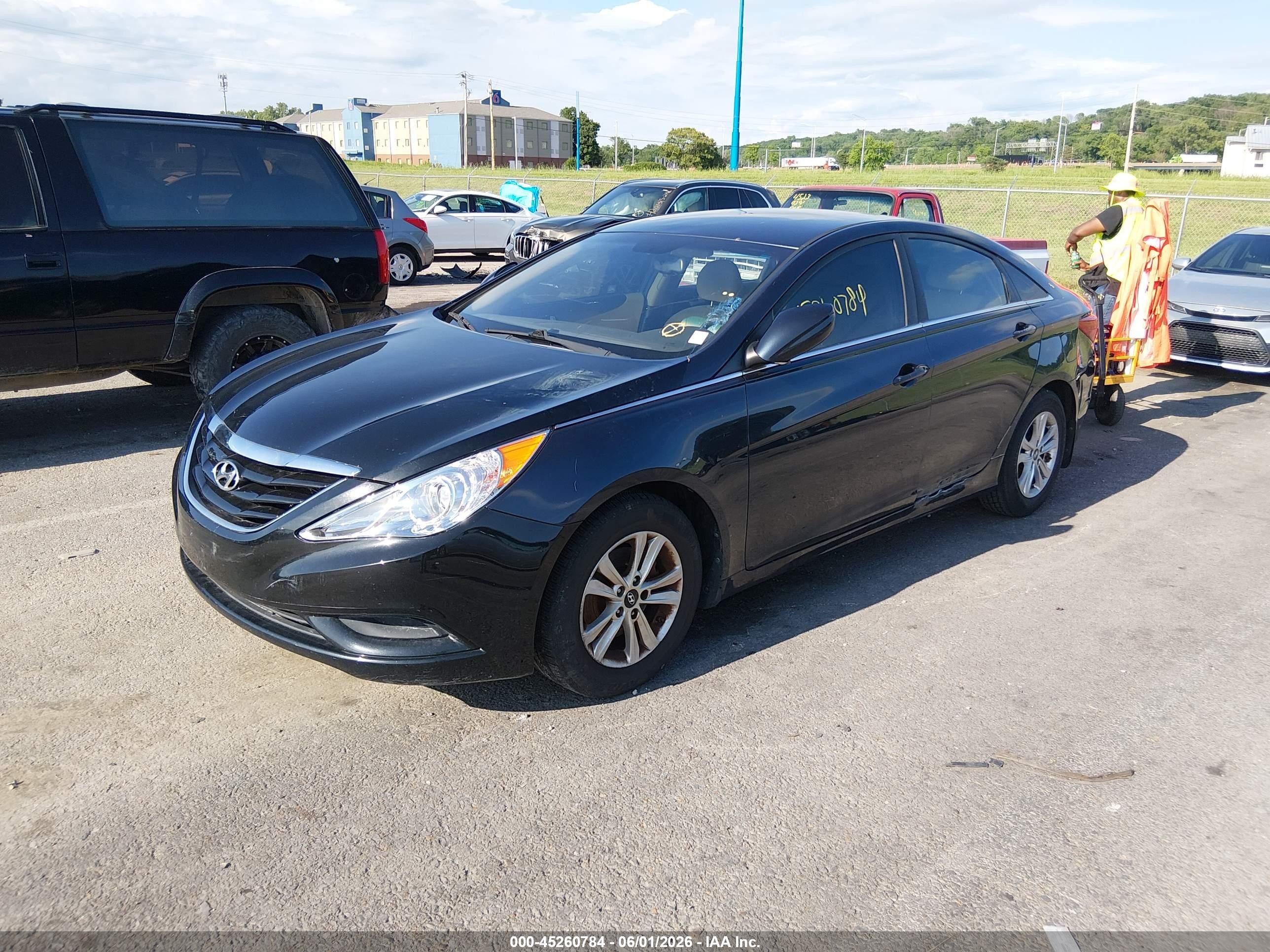 2013 Hyundai Sonata Gls Black vin: 5NPEB4AC4DH805945