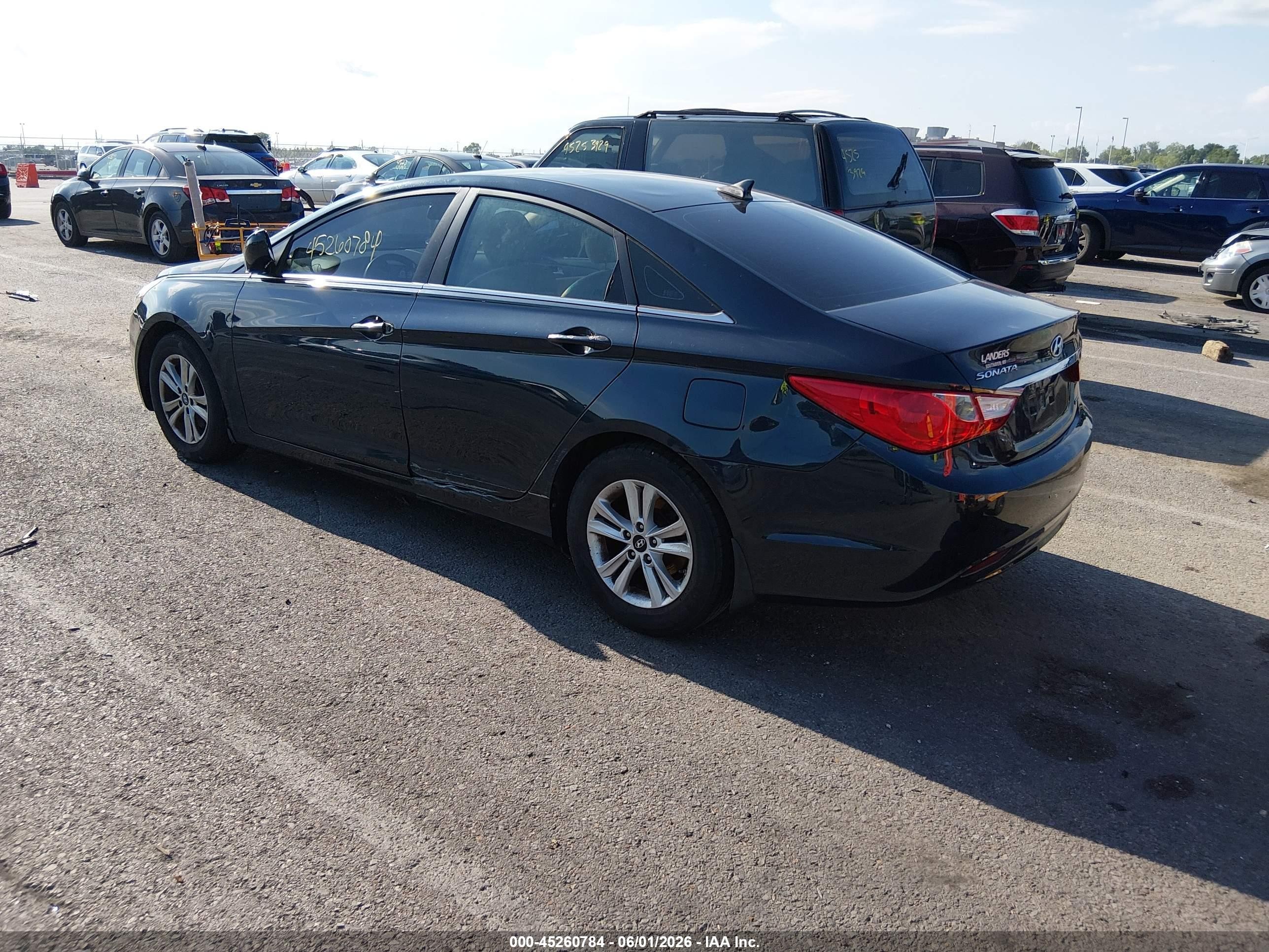 2013 Hyundai Sonata Gls Black vin: 5NPEB4AC4DH805945