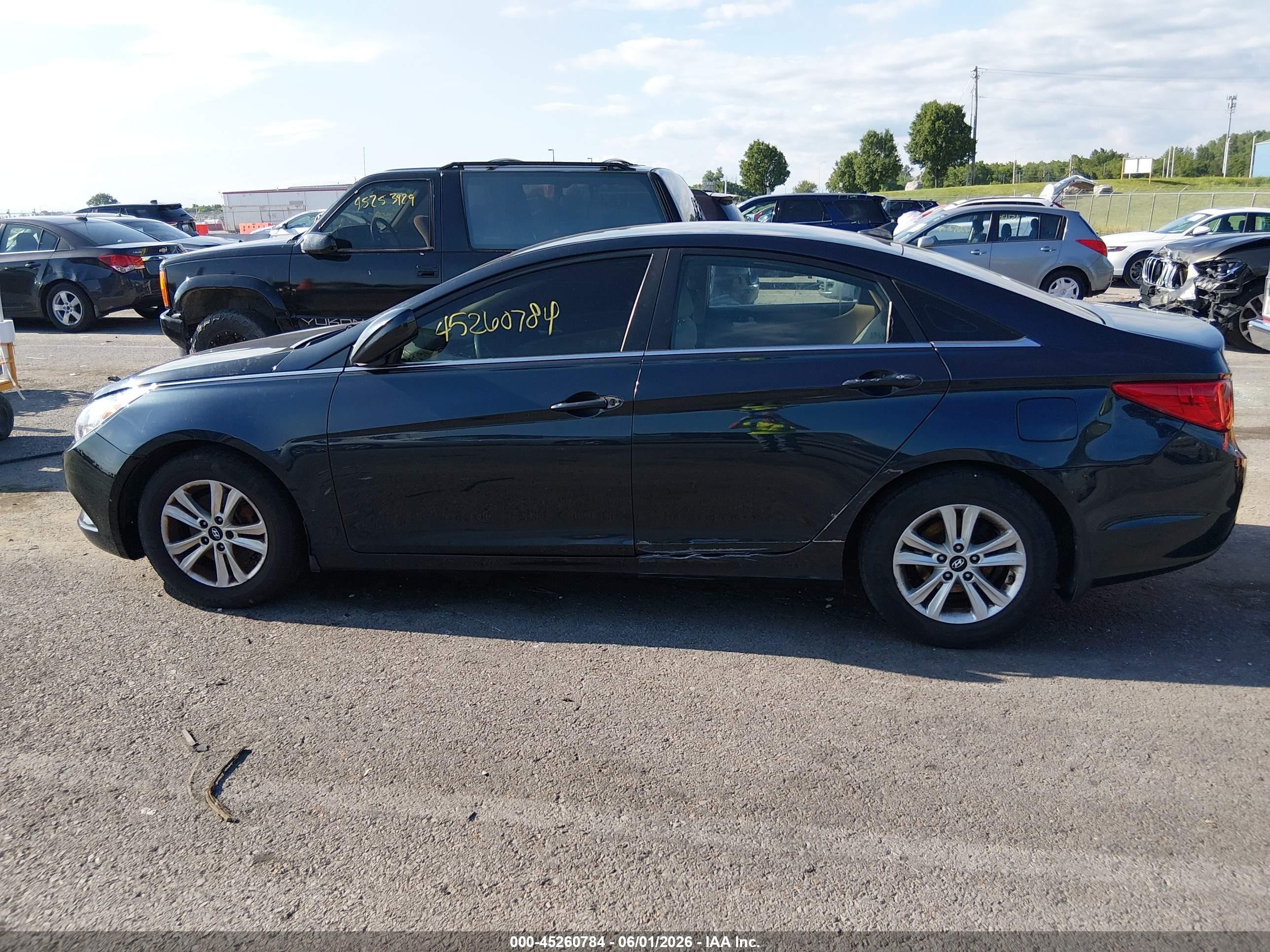 2013 Hyundai Sonata Gls Black vin: 5NPEB4AC4DH805945