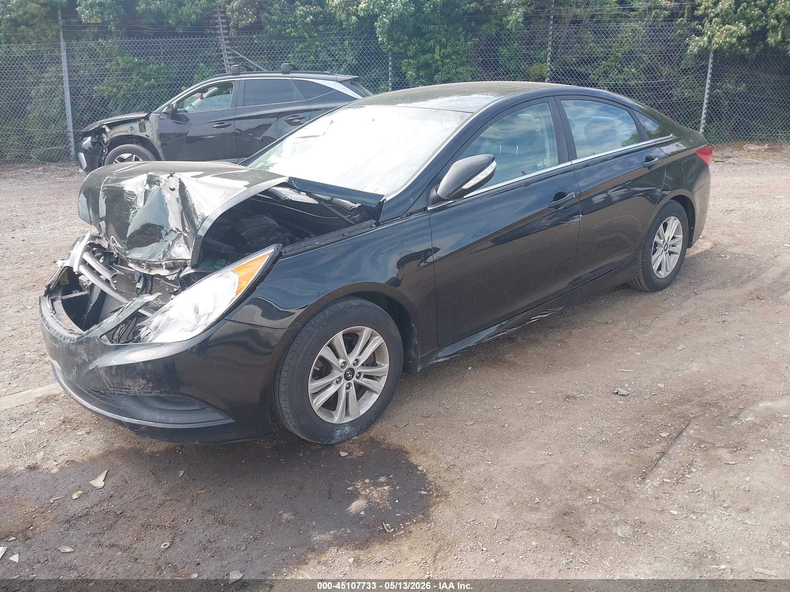 2014 Hyundai Sonata Gls Blue vin: 5NPEB4AC4EH812959