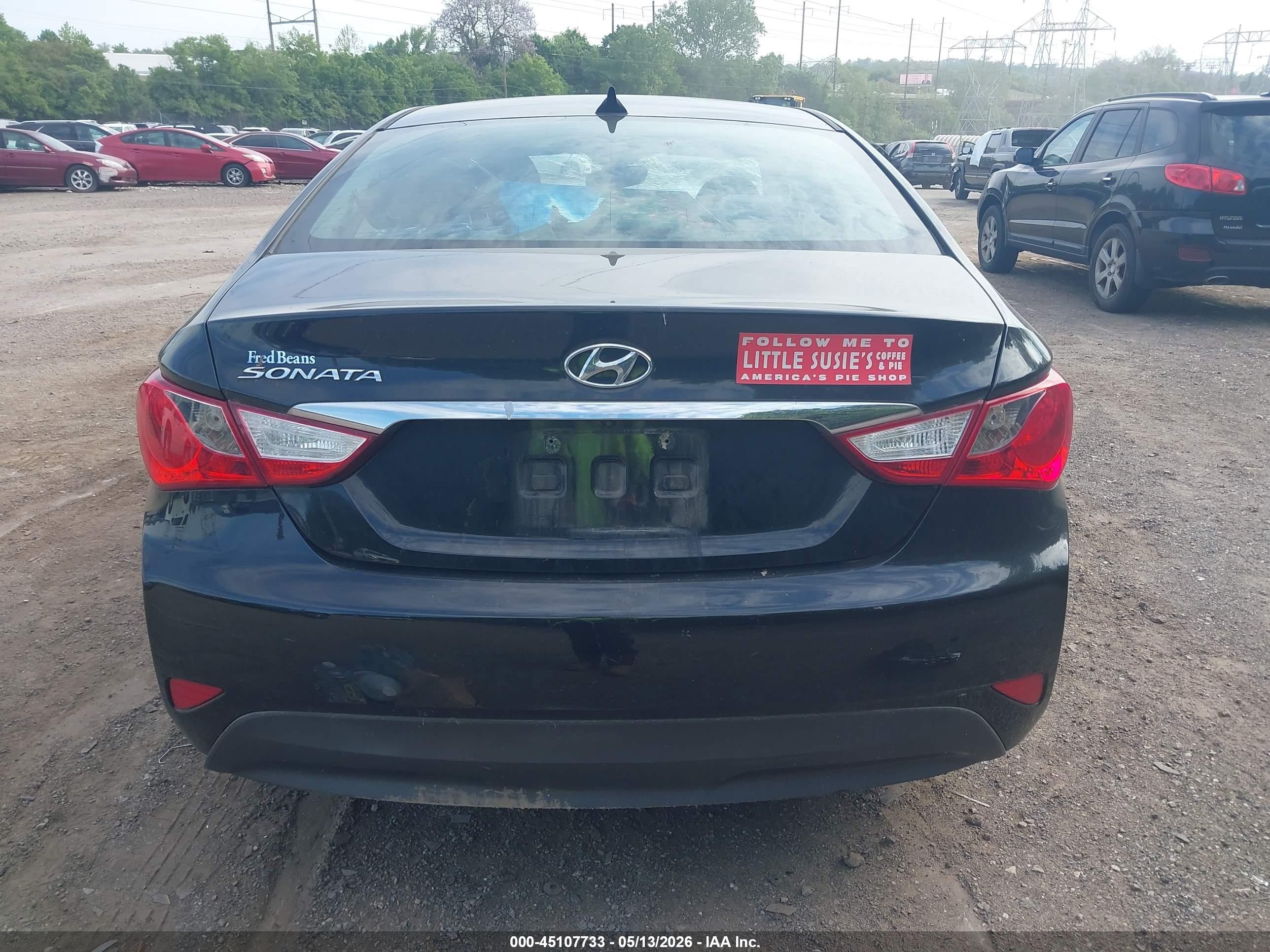 2014 Hyundai Sonata Gls Blue vin: 5NPEB4AC4EH812959