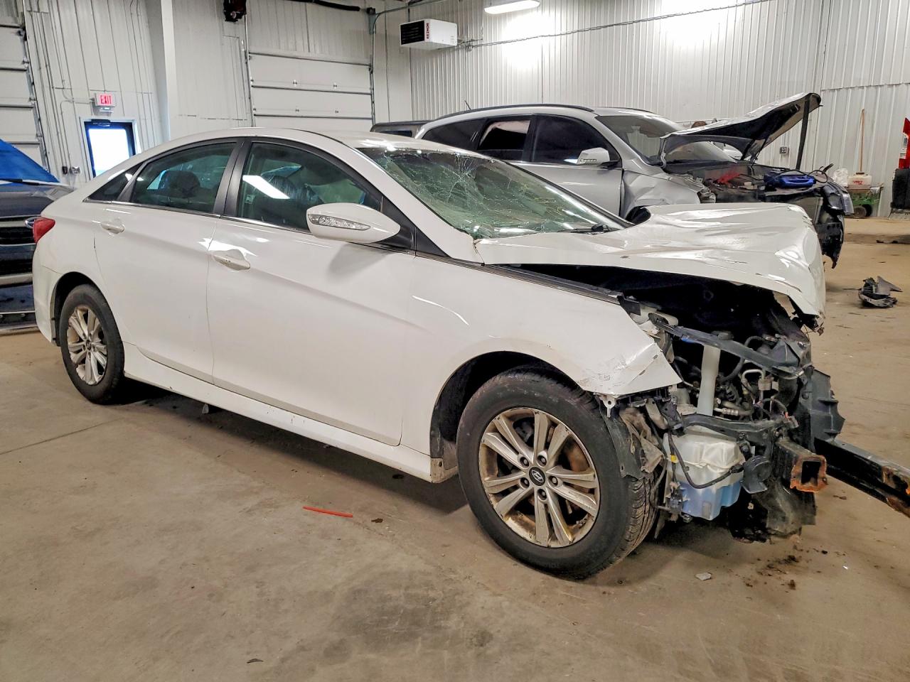 2014 Hyundai Sonata Gls White vin: 5NPEB4AC4EH819913