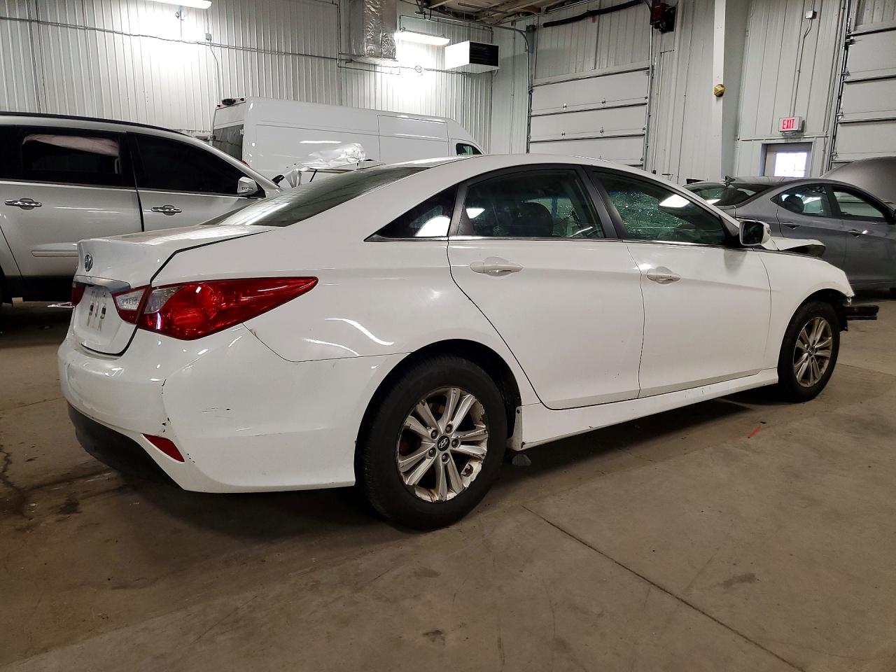2014 Hyundai Sonata Gls White vin: 5NPEB4AC4EH819913