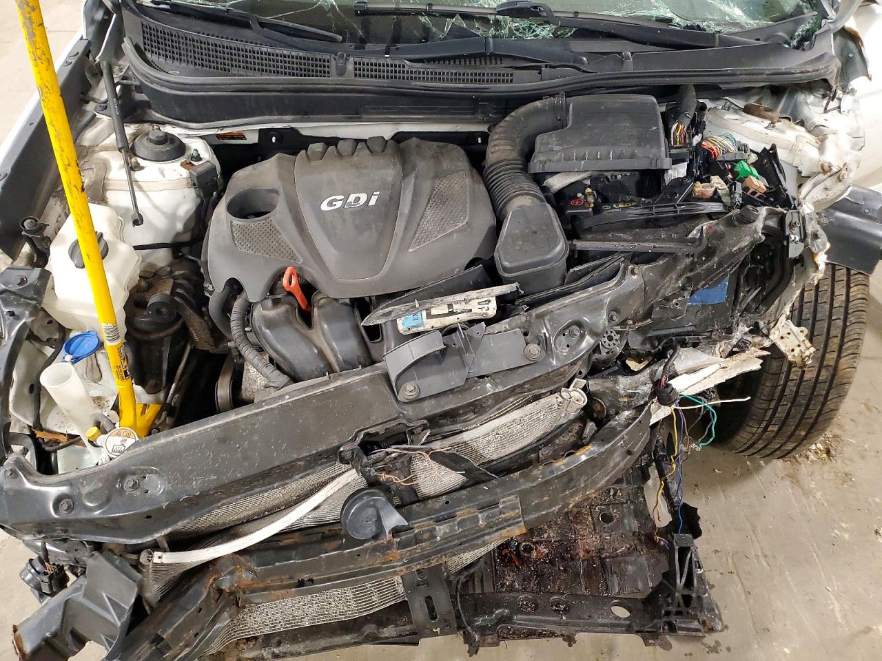 2014 Hyundai Sonata Gls White vin: 5NPEB4AC4EH819913
