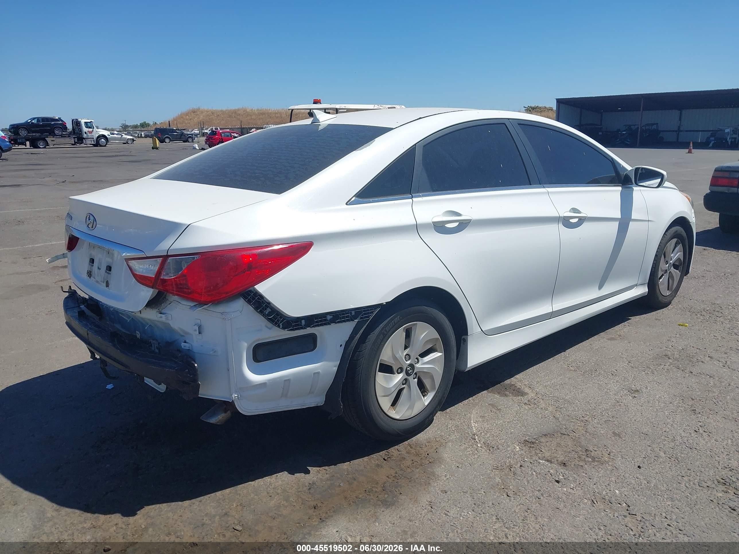 2014 Hyundai Sonata Gls White vin: 5NPEB4AC4EH822617