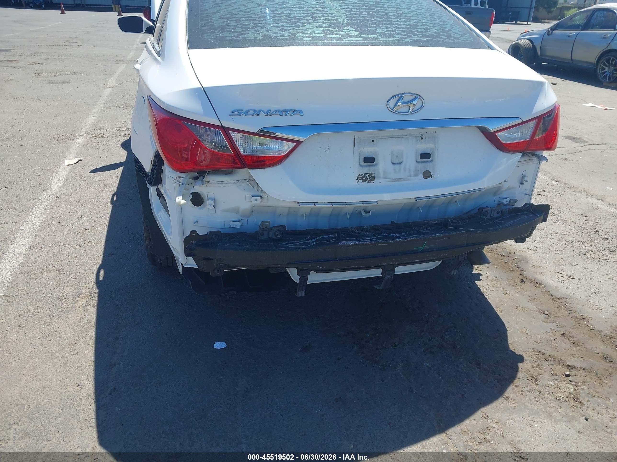 2014 Hyundai Sonata Gls White vin: 5NPEB4AC4EH822617