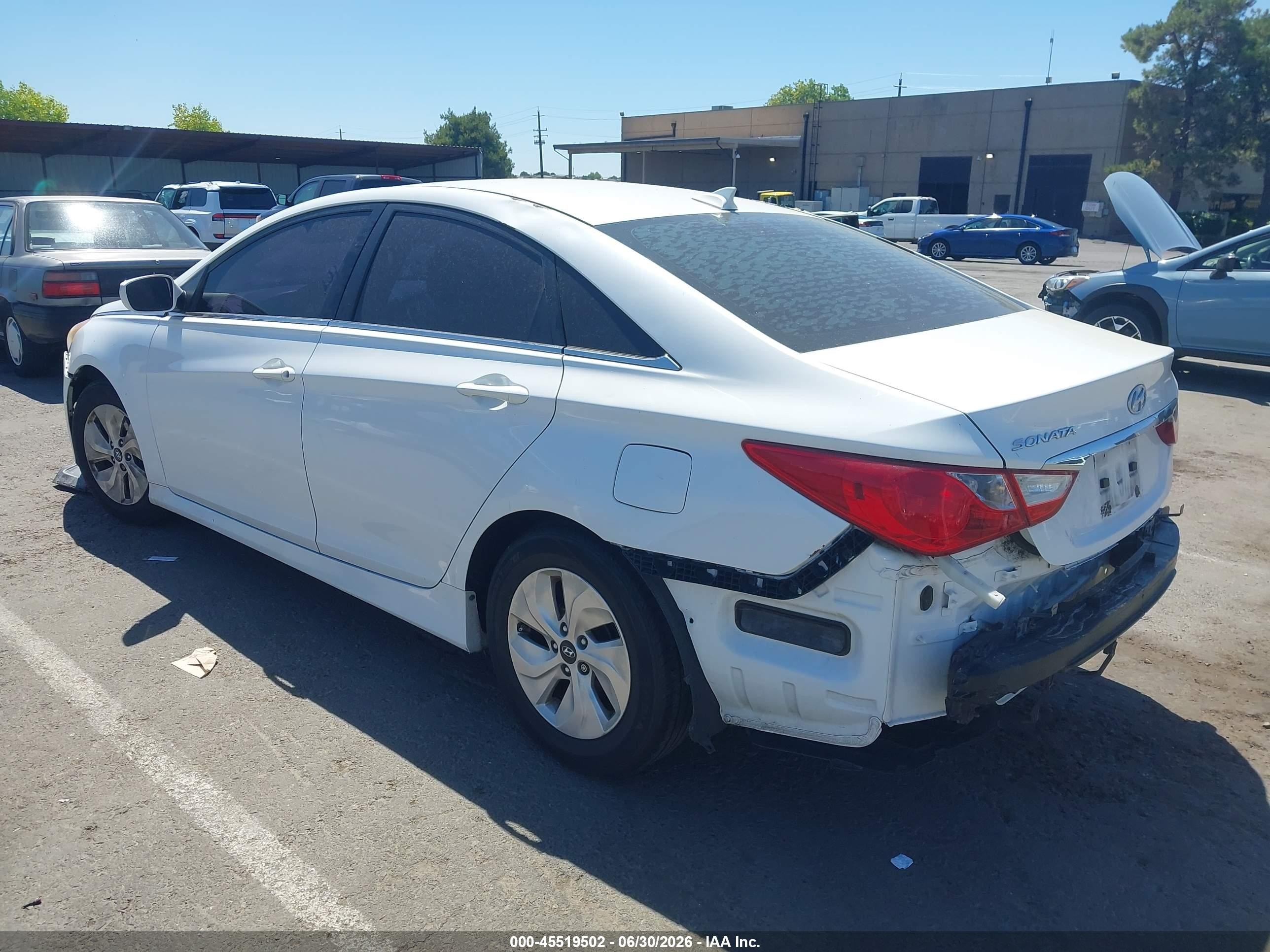 2014 Hyundai Sonata Gls White vin: 5NPEB4AC4EH822617