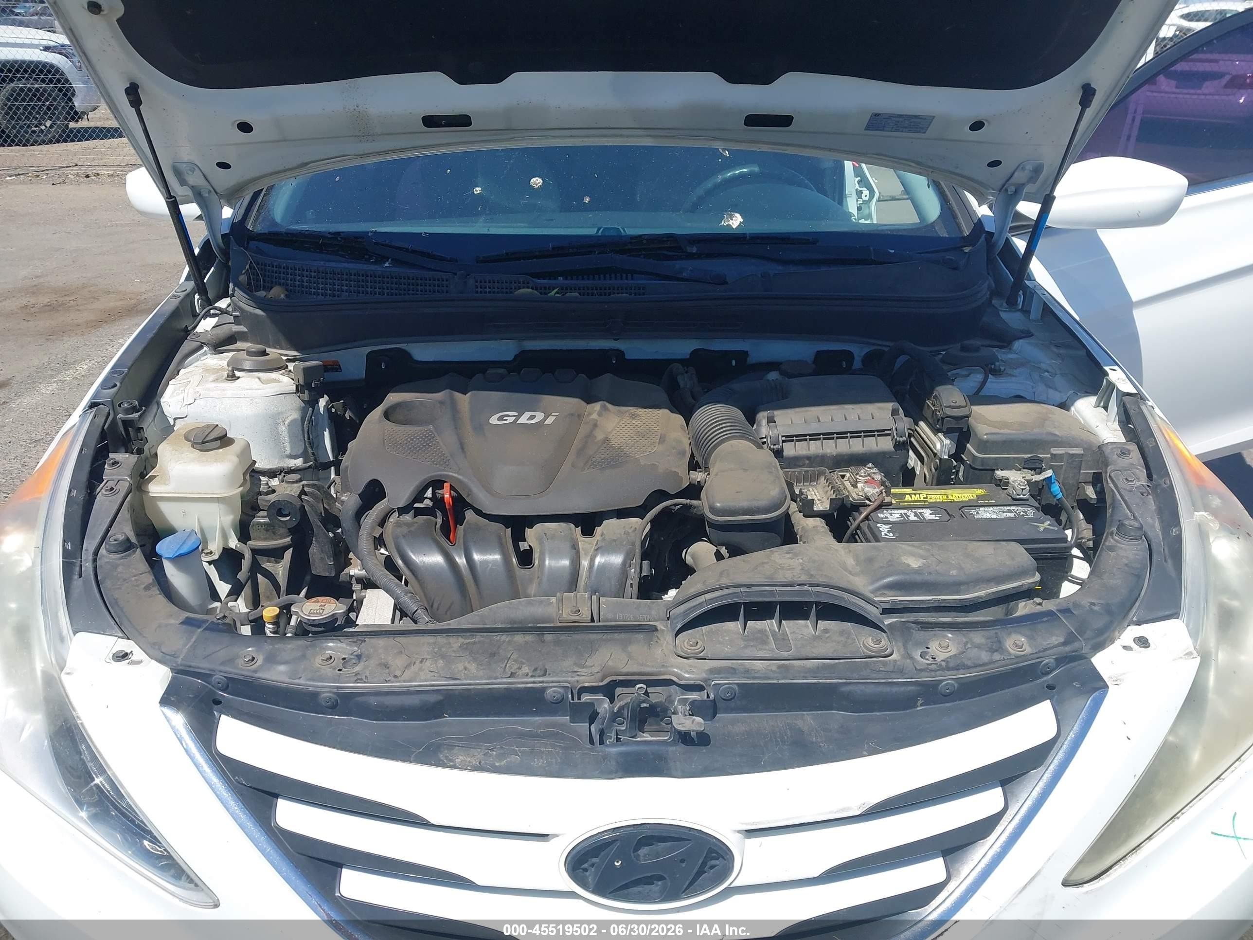 2014 Hyundai Sonata Gls White vin: 5NPEB4AC4EH822617