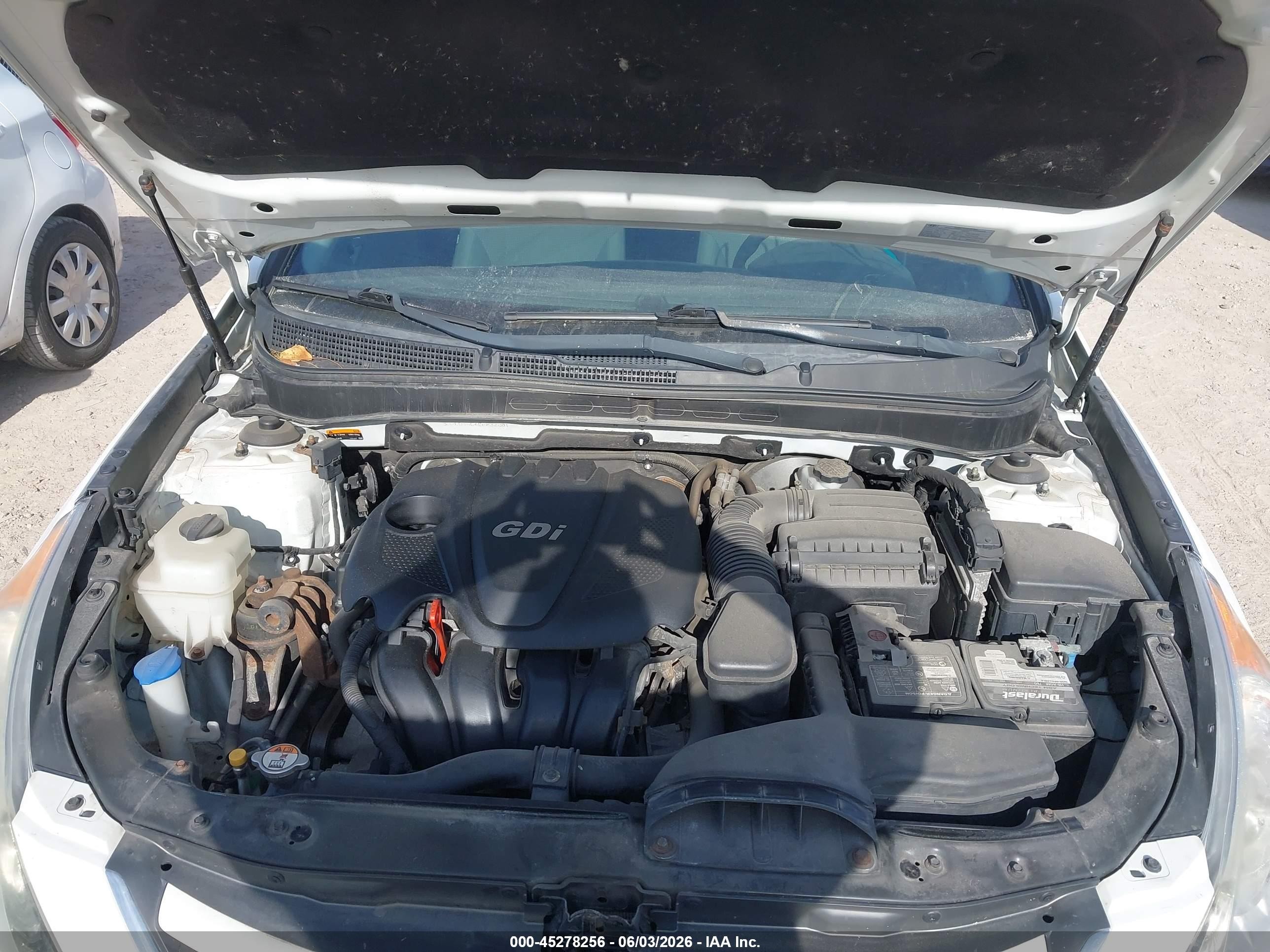 2014 Hyundai Sonata Gls White vin: 5NPEB4AC4EH832001