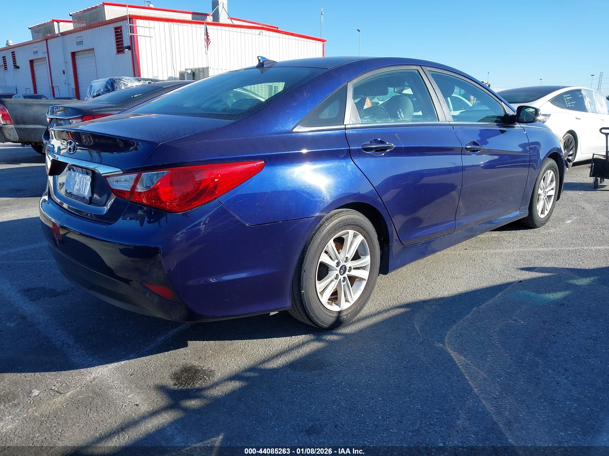 2014 Hyundai Sonata Gls Blue vin: 5NPEB4AC4EH833813