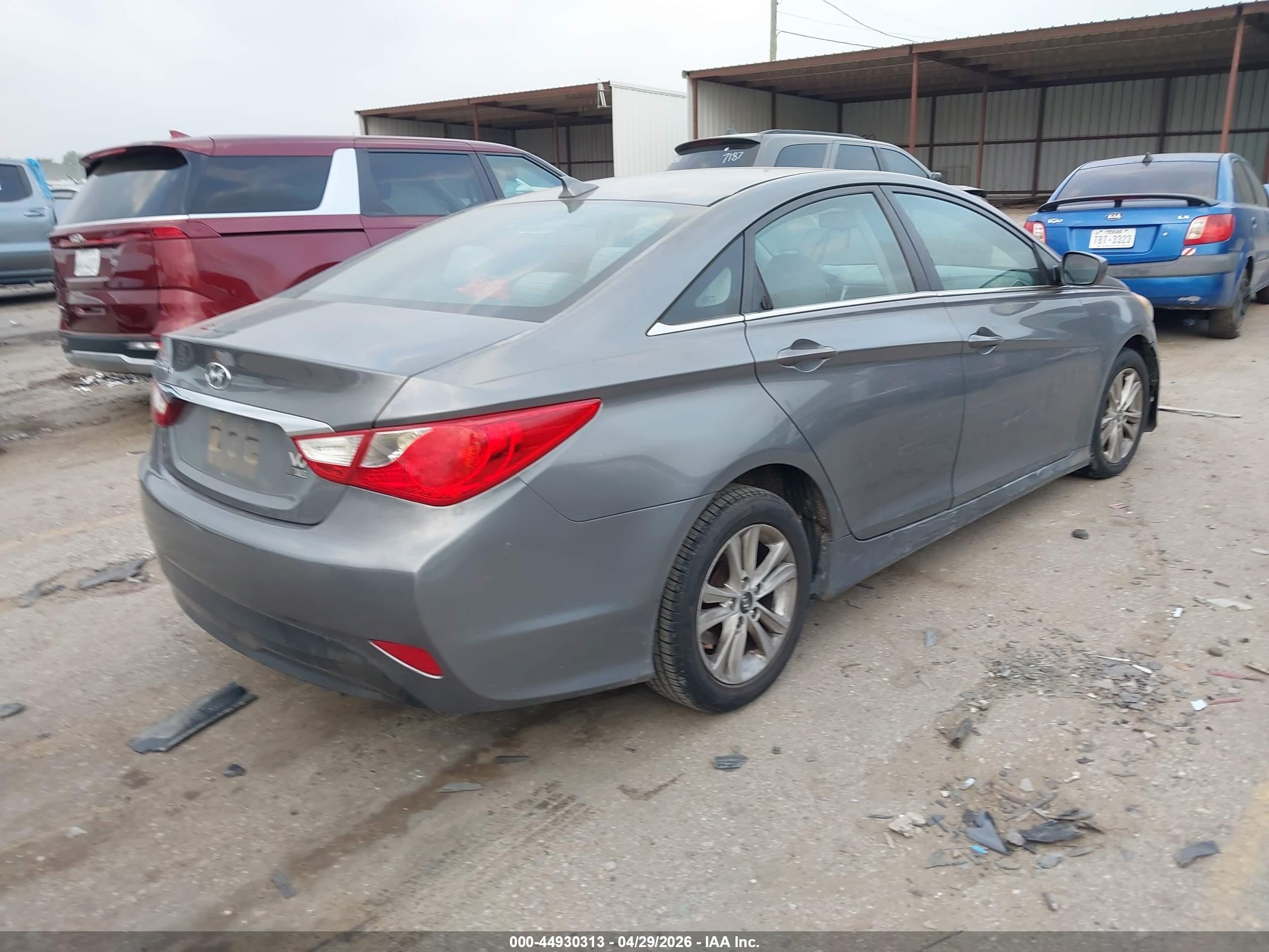 2014 Hyundai Sonata Gls Gray vin: 5NPEB4AC4EH836579