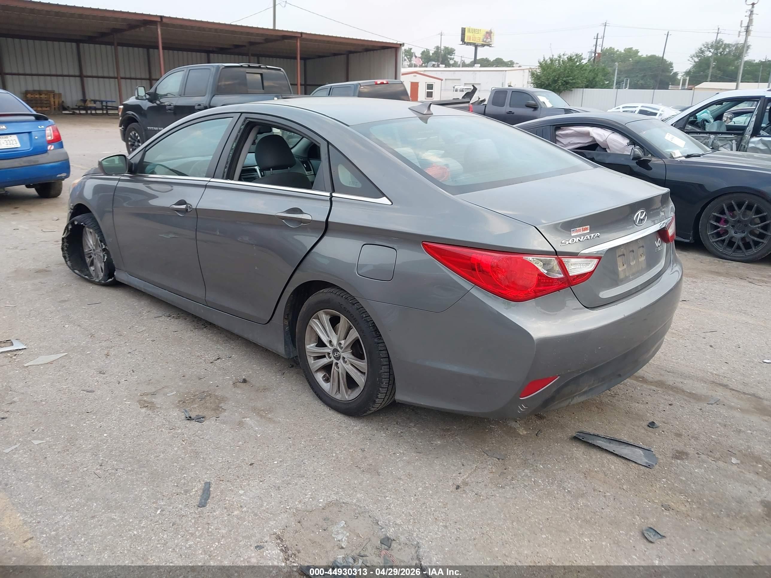 2014 Hyundai Sonata Gls Gray vin: 5NPEB4AC4EH836579