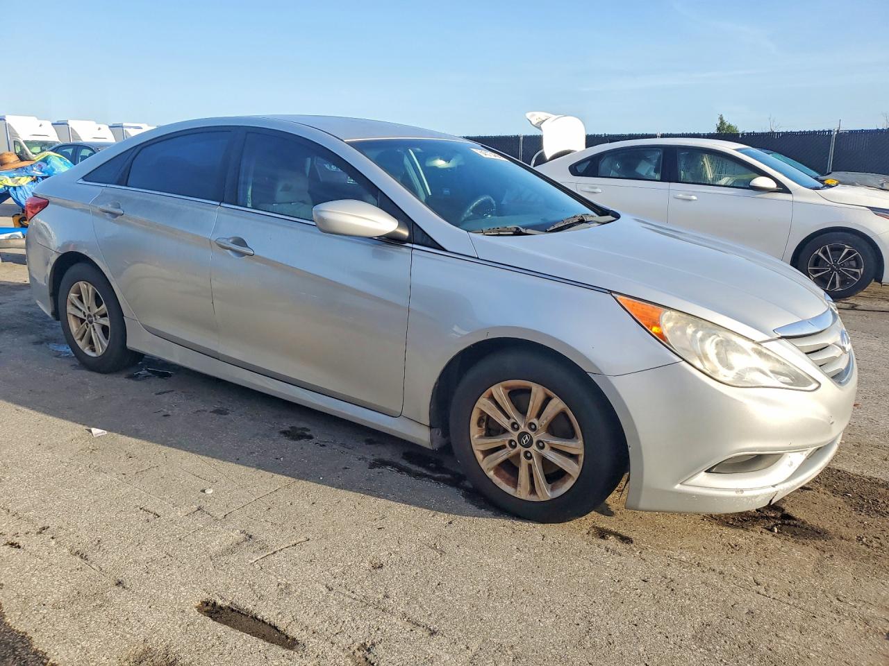 2014 Hyundai Sonata Gls Silver vin: 5NPEB4AC4EH840342