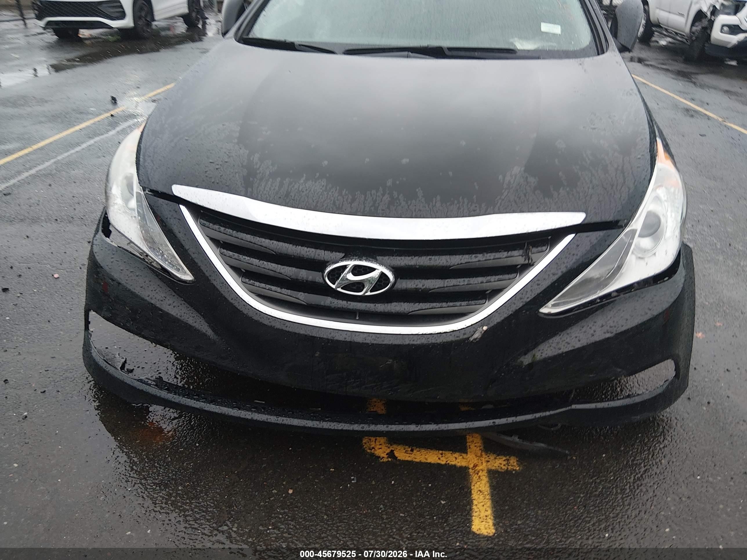 2014 Hyundai Sonata Gls Черный vin: 5NPEB4AC4EH846688