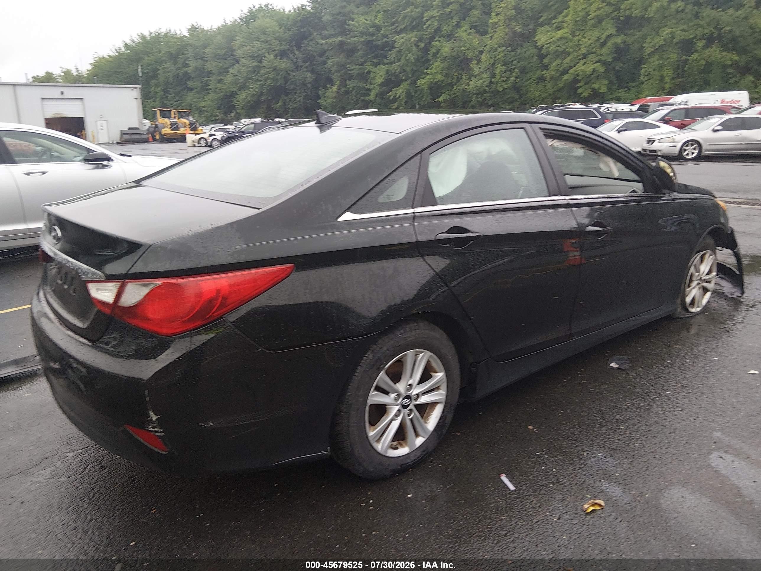 2014 Hyundai Sonata Gls Черный vin: 5NPEB4AC4EH846688