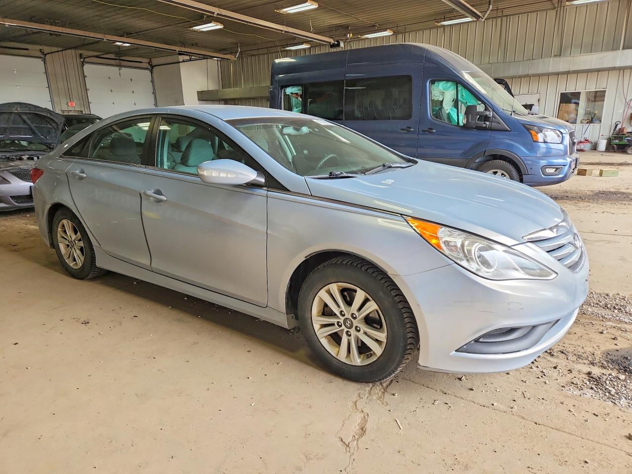2014 Hyundai Sonata Gls Blue vin: 5NPEB4AC4EH850420