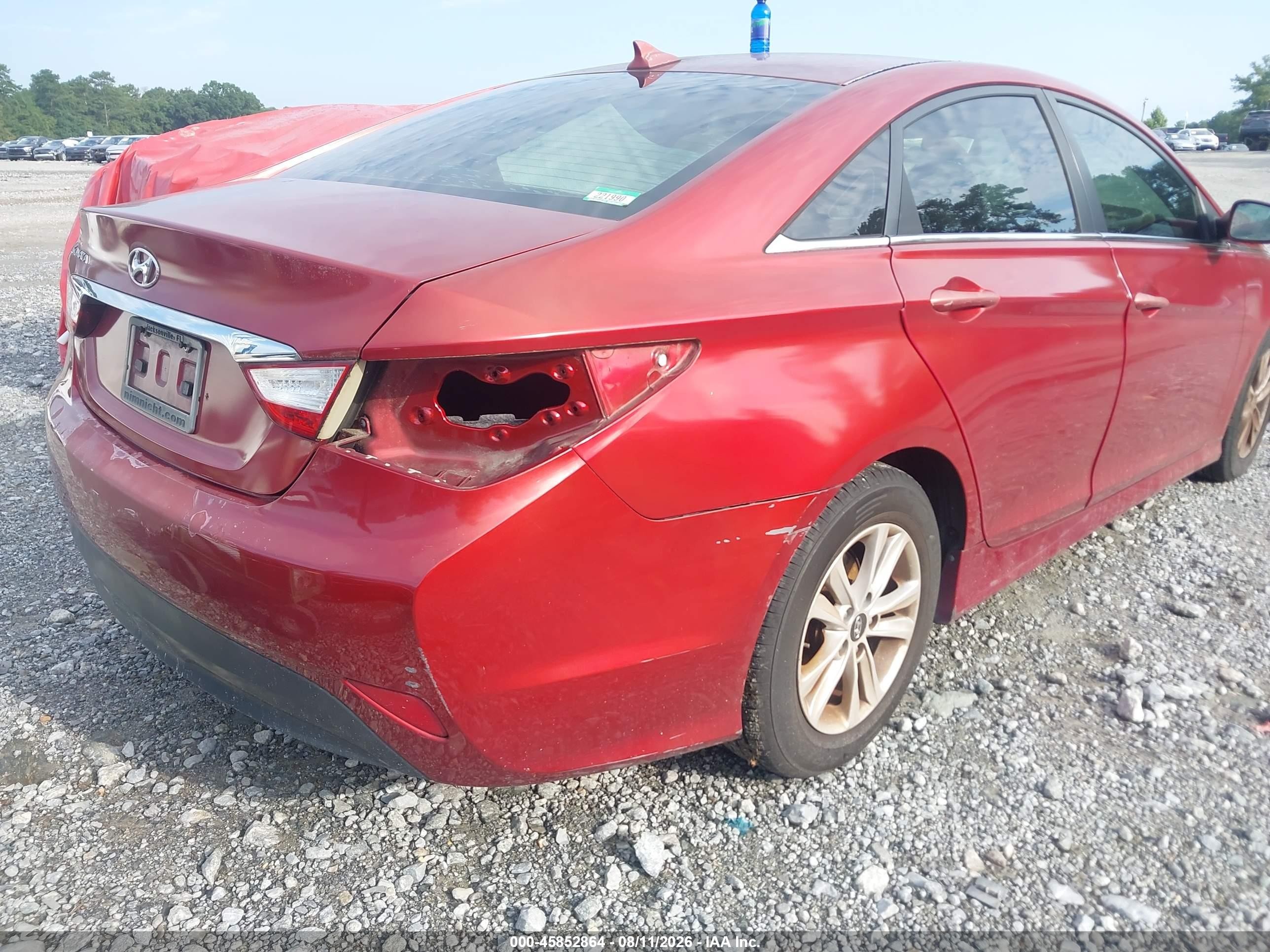 2014 Hyundai Sonata Gls Red vin: 5NPEB4AC4EH857755