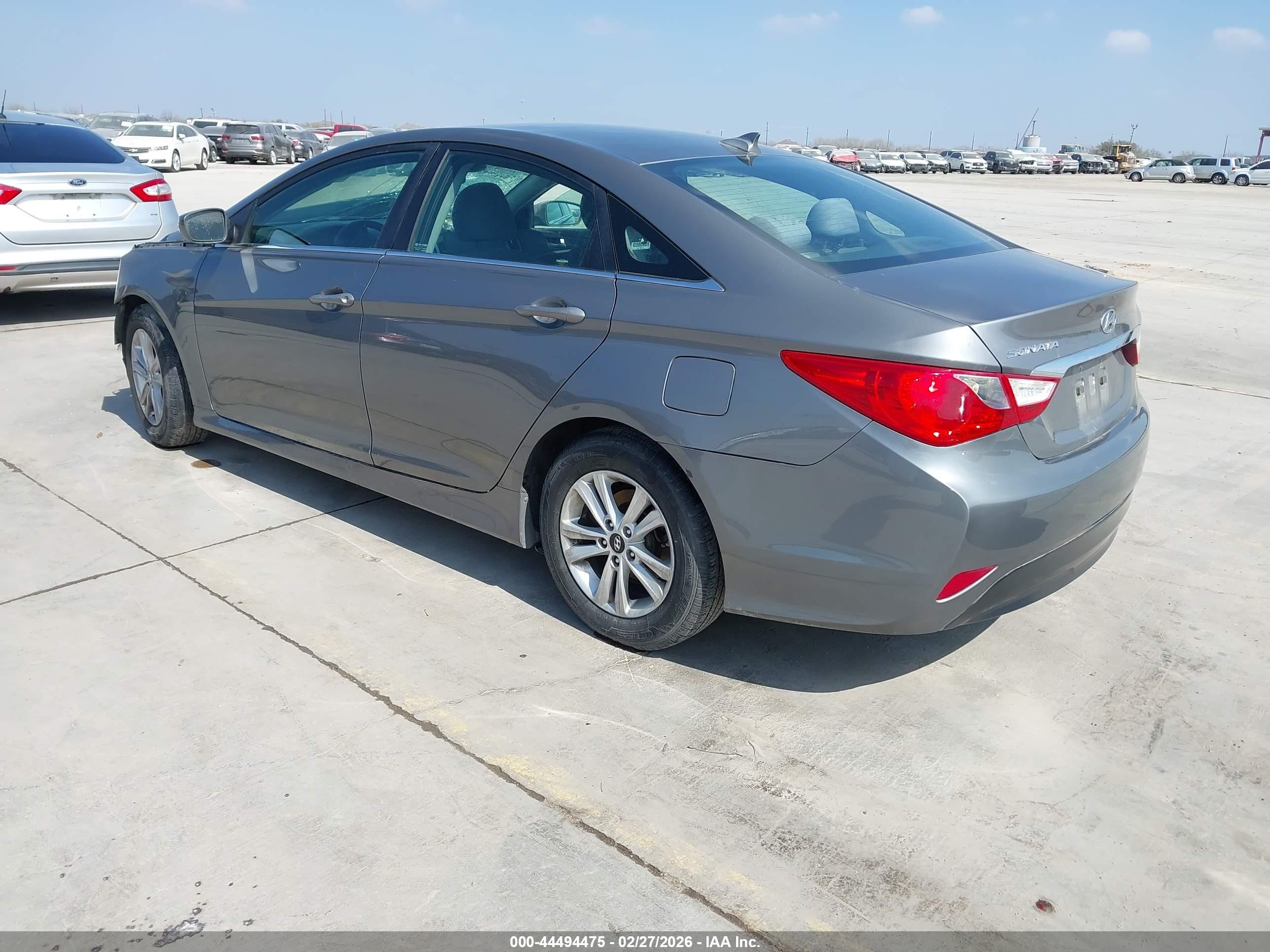 2014 Hyundai Sonata Gls Gray vin: 5NPEB4AC4EH858937