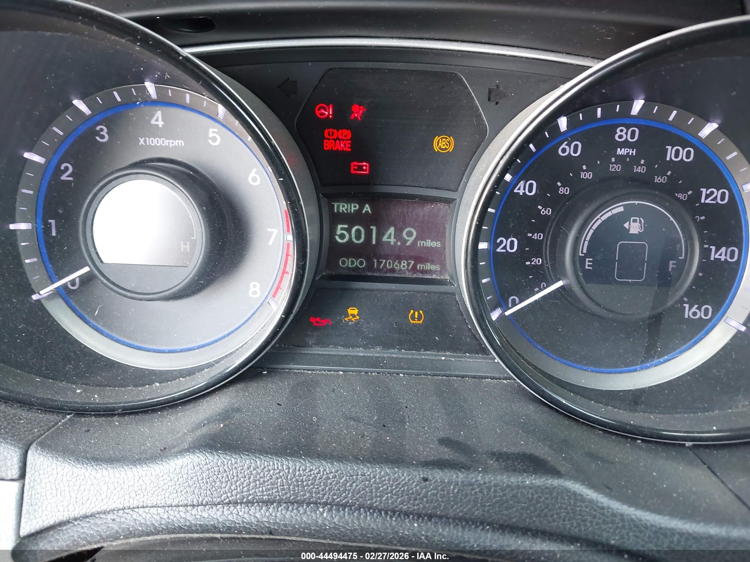 2014 Hyundai Sonata Gls Gray vin: 5NPEB4AC4EH858937
