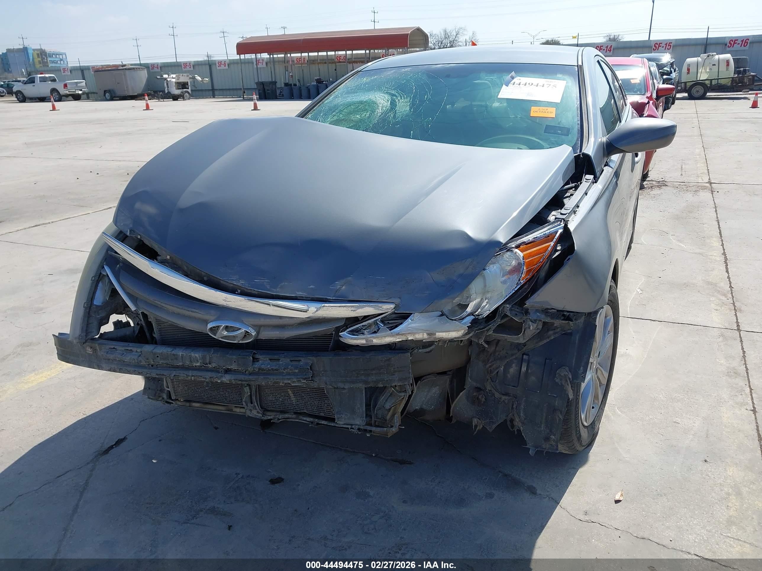 2014 Hyundai Sonata Gls Gray vin: 5NPEB4AC4EH858937