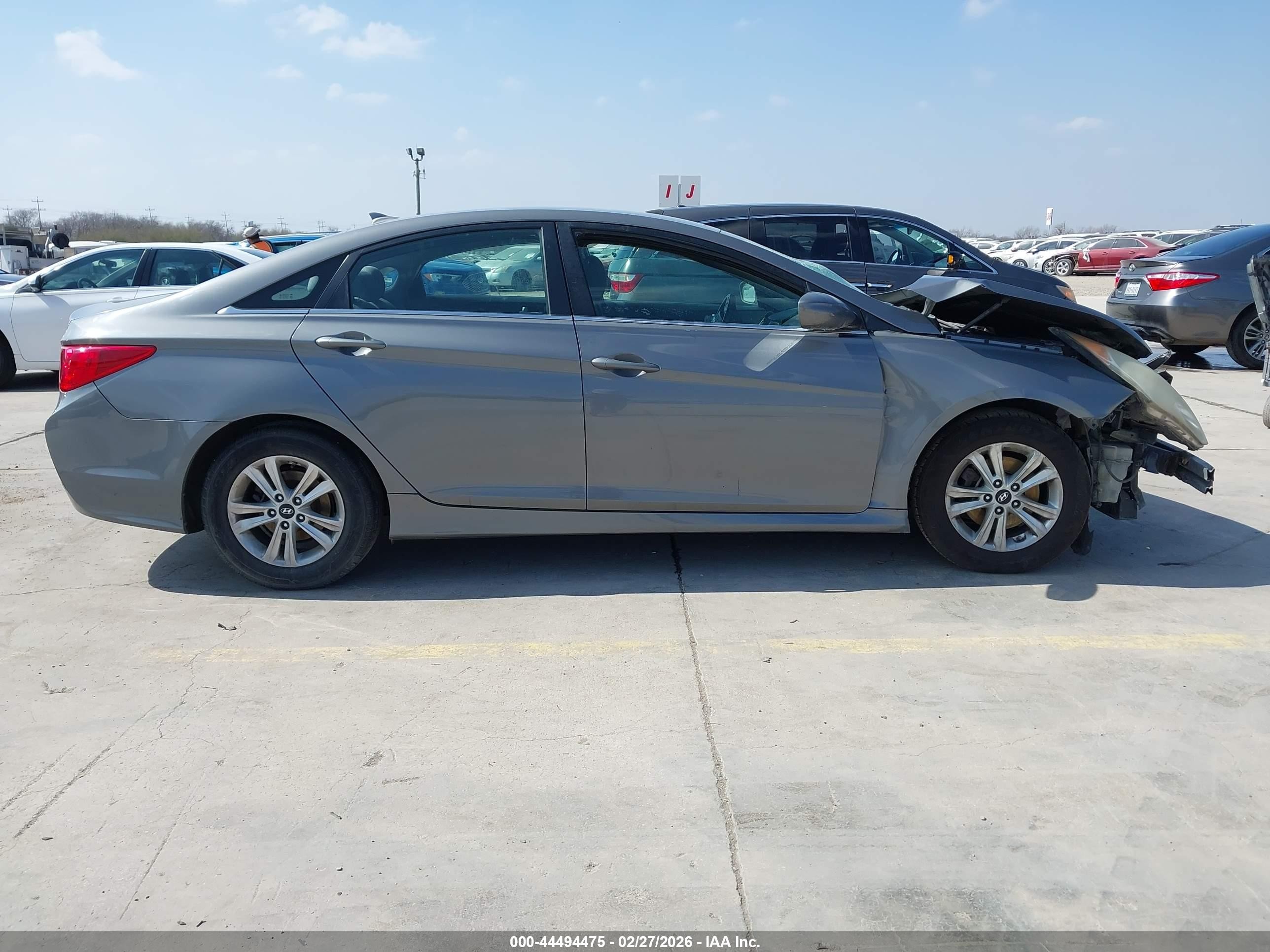 2014 Hyundai Sonata Gls Gray vin: 5NPEB4AC4EH858937
