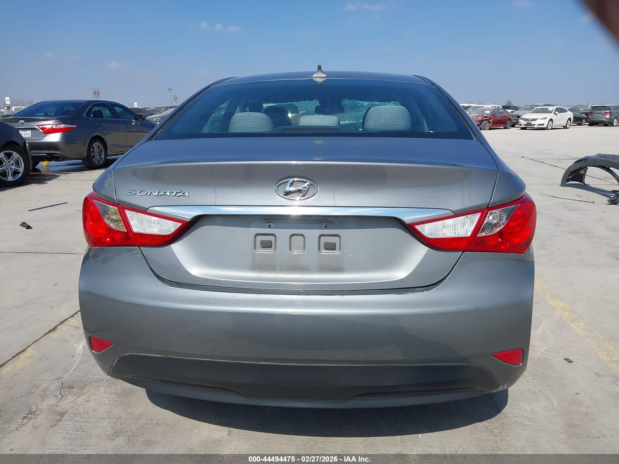 2014 Hyundai Sonata Gls Gray vin: 5NPEB4AC4EH858937