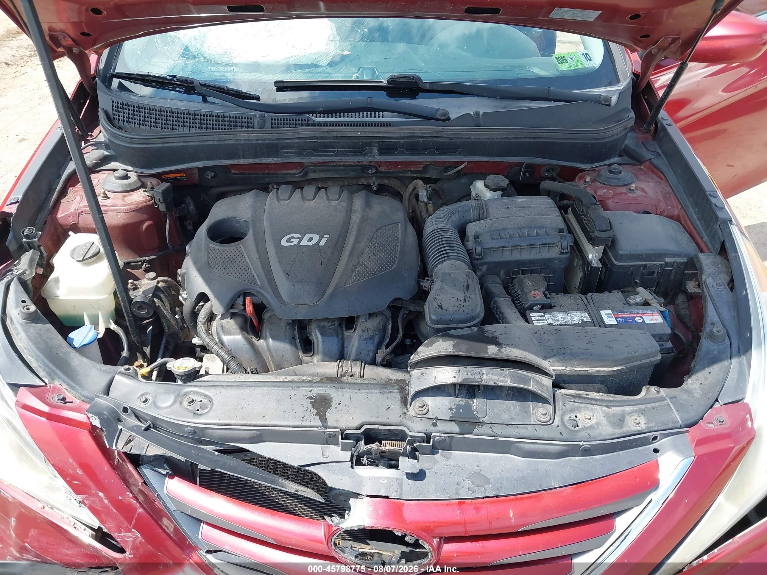 2014 Hyundai Sonata Gls Red vin: 5NPEB4AC4EH861093