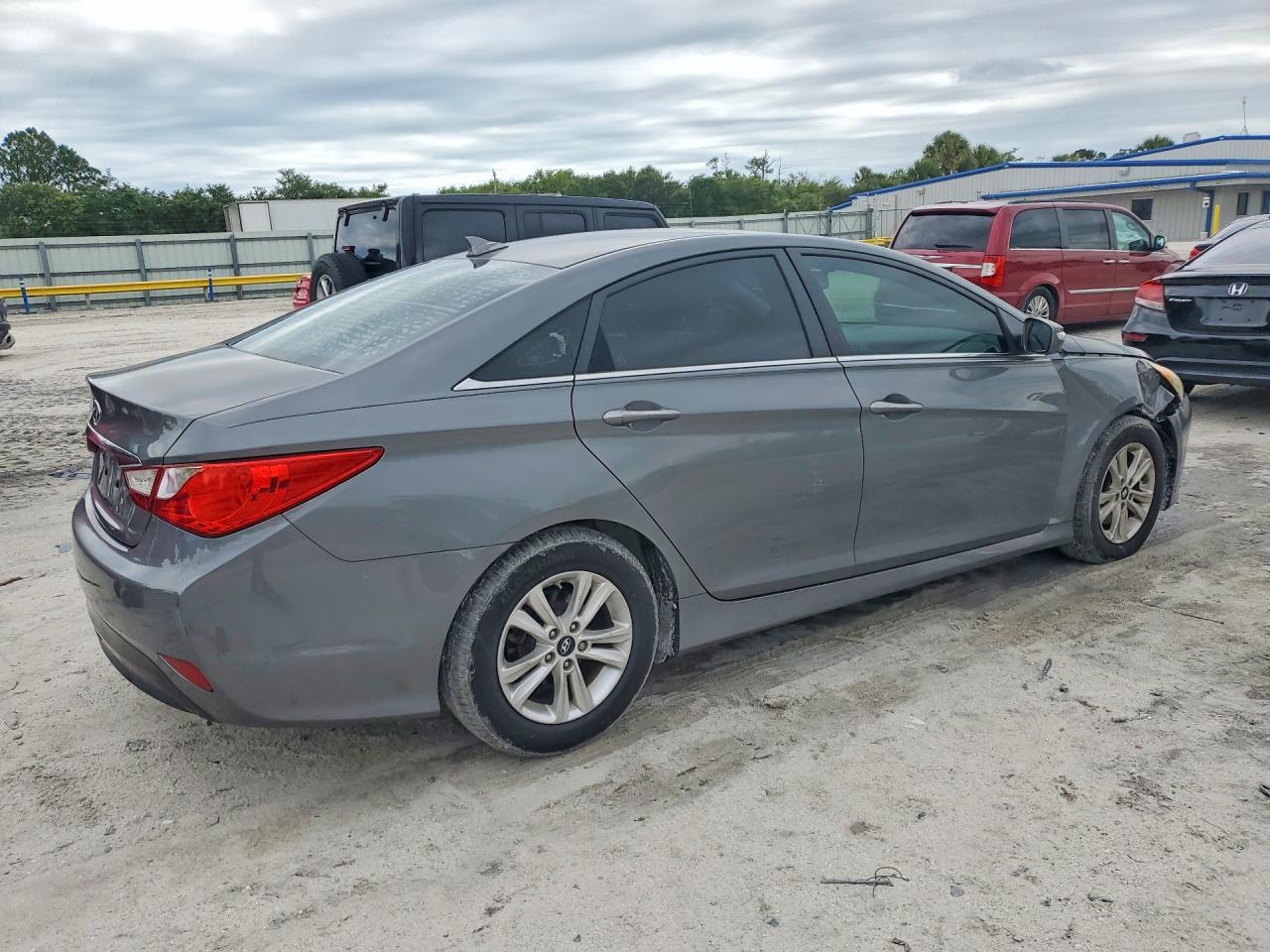 2014 Hyundai Sonata Gls Серый vin: 5NPEB4AC4EH861112
