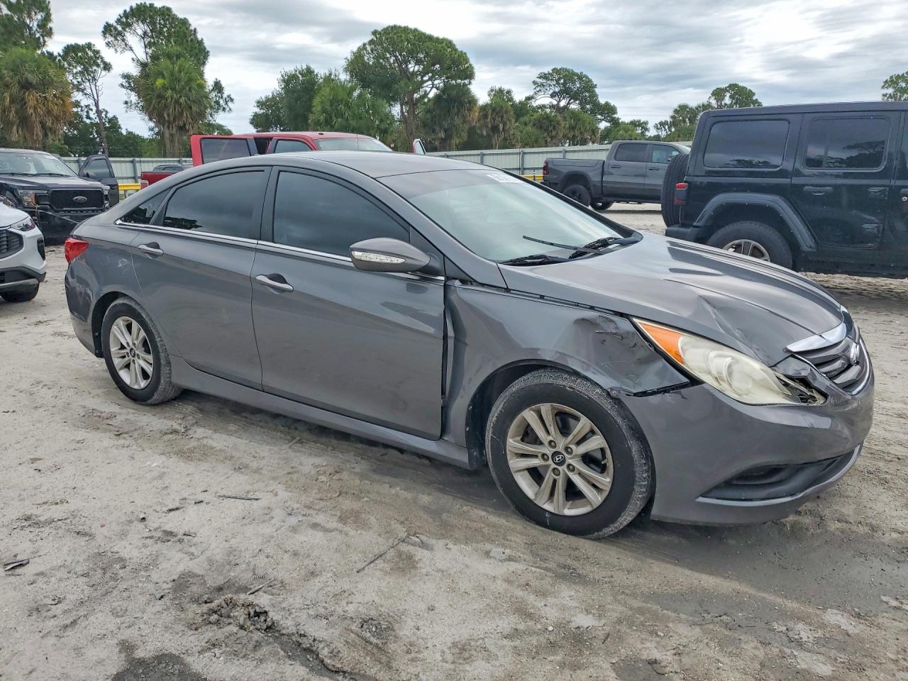 2014 Hyundai Sonata Gls Серый vin: 5NPEB4AC4EH861112