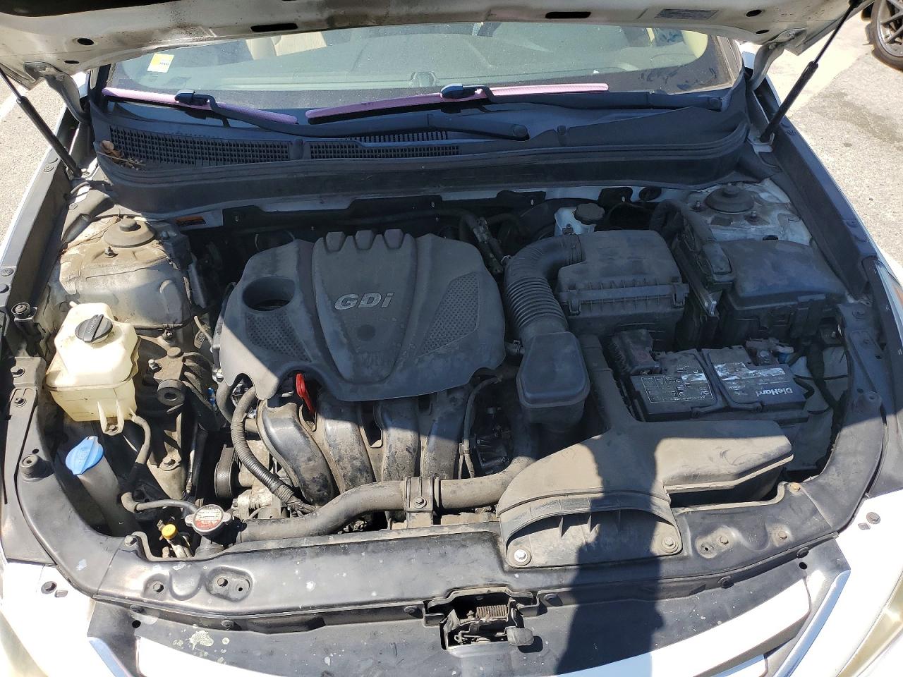 2014 Hyundai Sonata Gls White vin: 5NPEB4AC4EH862762