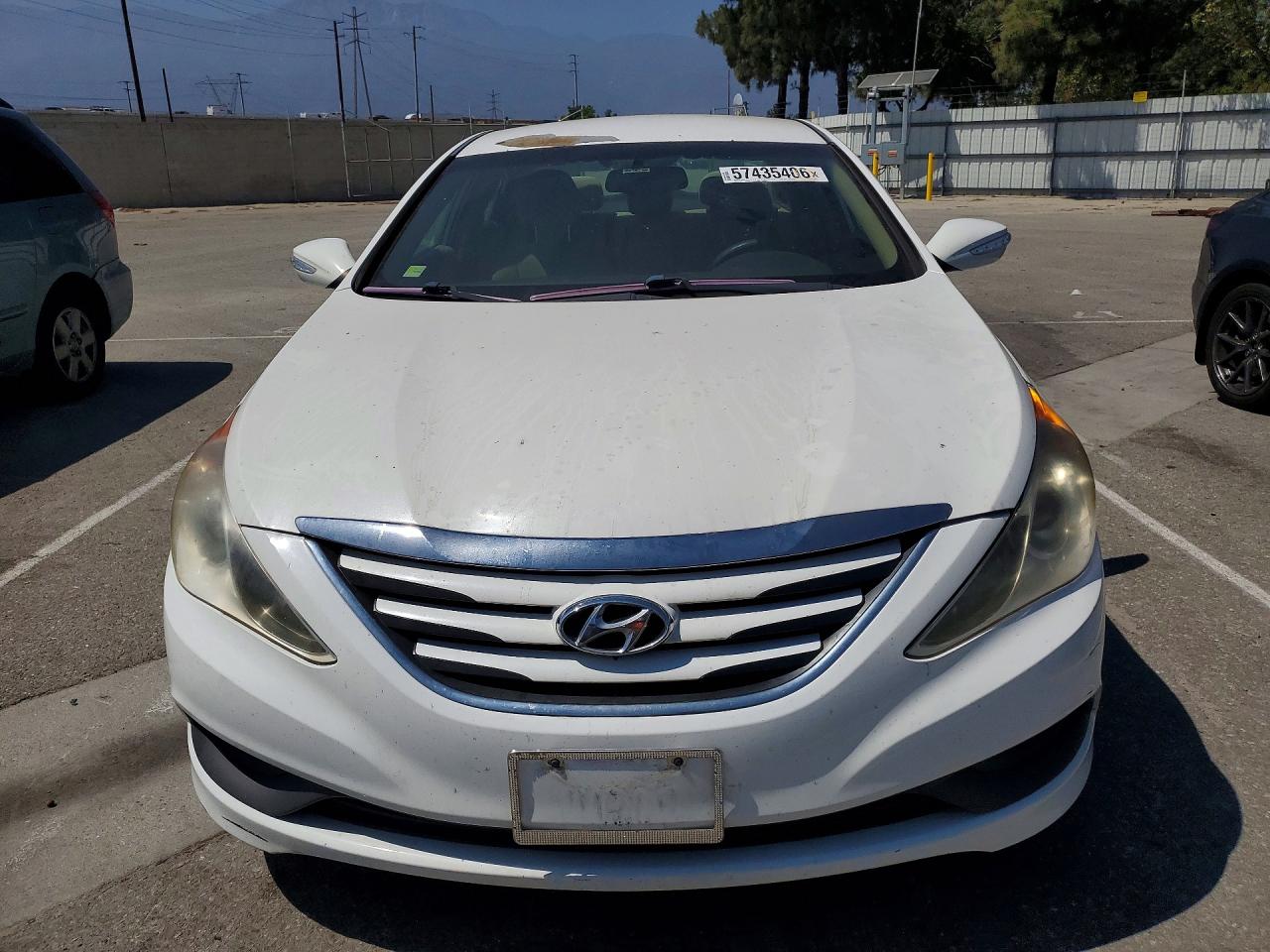 2014 Hyundai Sonata Gls White vin: 5NPEB4AC4EH862762
