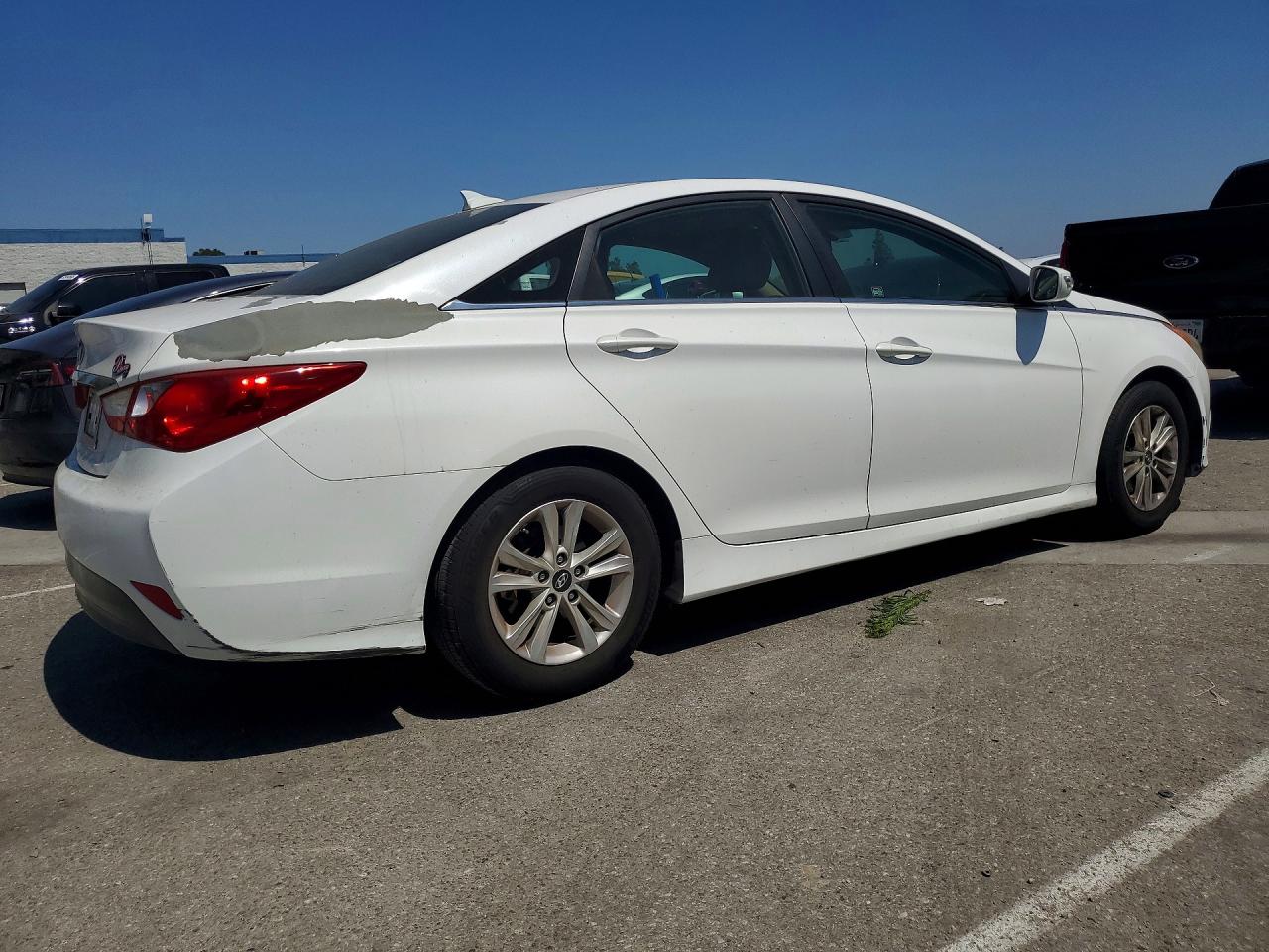 2014 Hyundai Sonata Gls White vin: 5NPEB4AC4EH862762