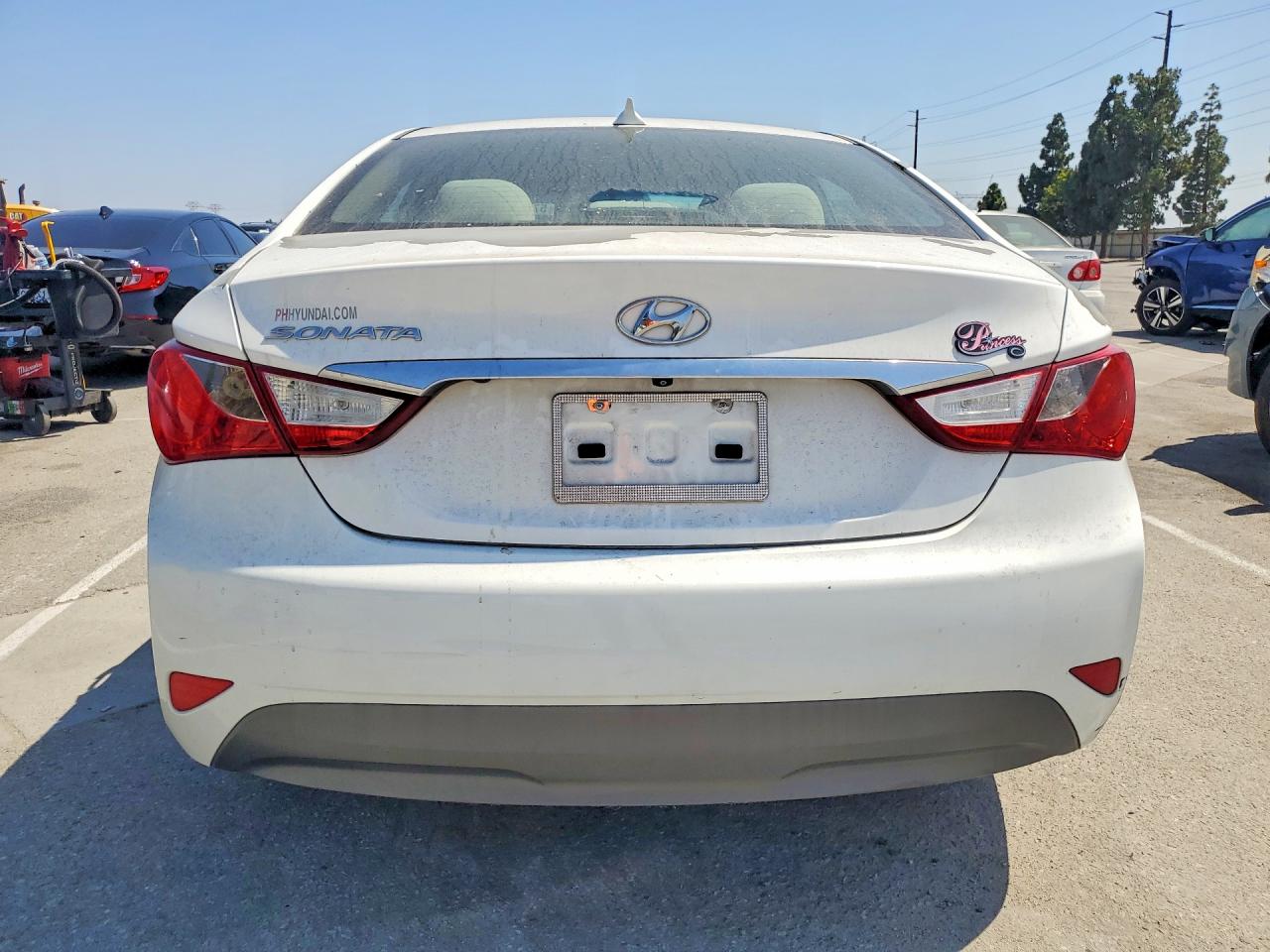 2014 Hyundai Sonata Gls White vin: 5NPEB4AC4EH862762