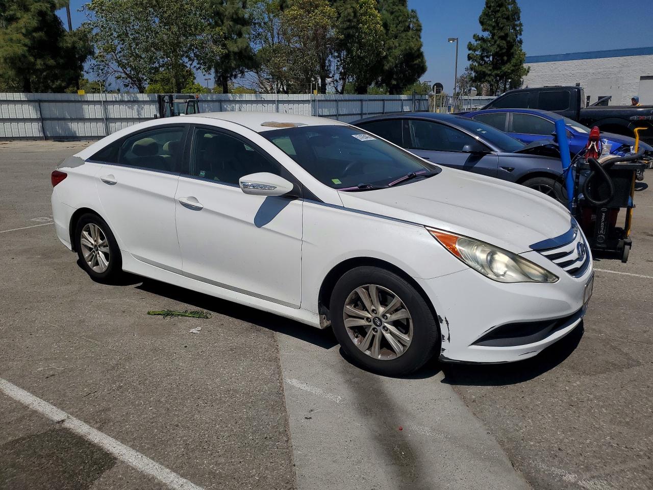 2014 Hyundai Sonata Gls White vin: 5NPEB4AC4EH862762